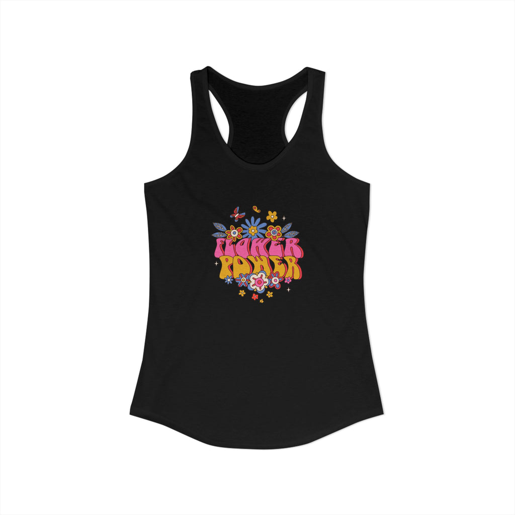 Retro Flower Power,  Women's Ideal Racerback Tank