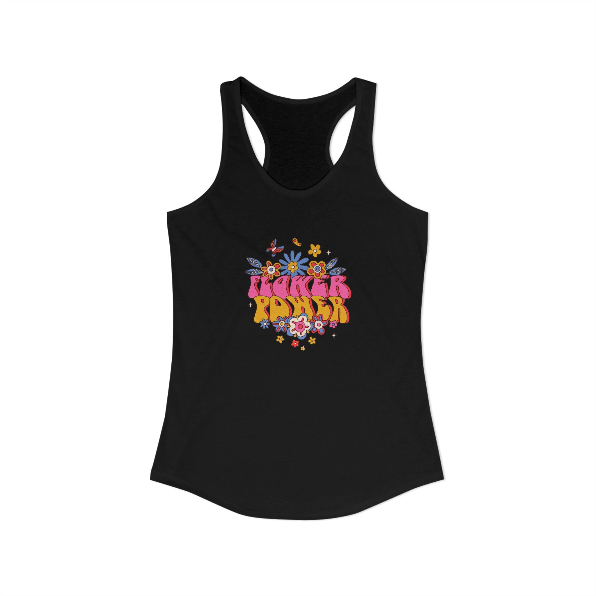 Retro Flower Power,  Women's Ideal Racerback Tank
