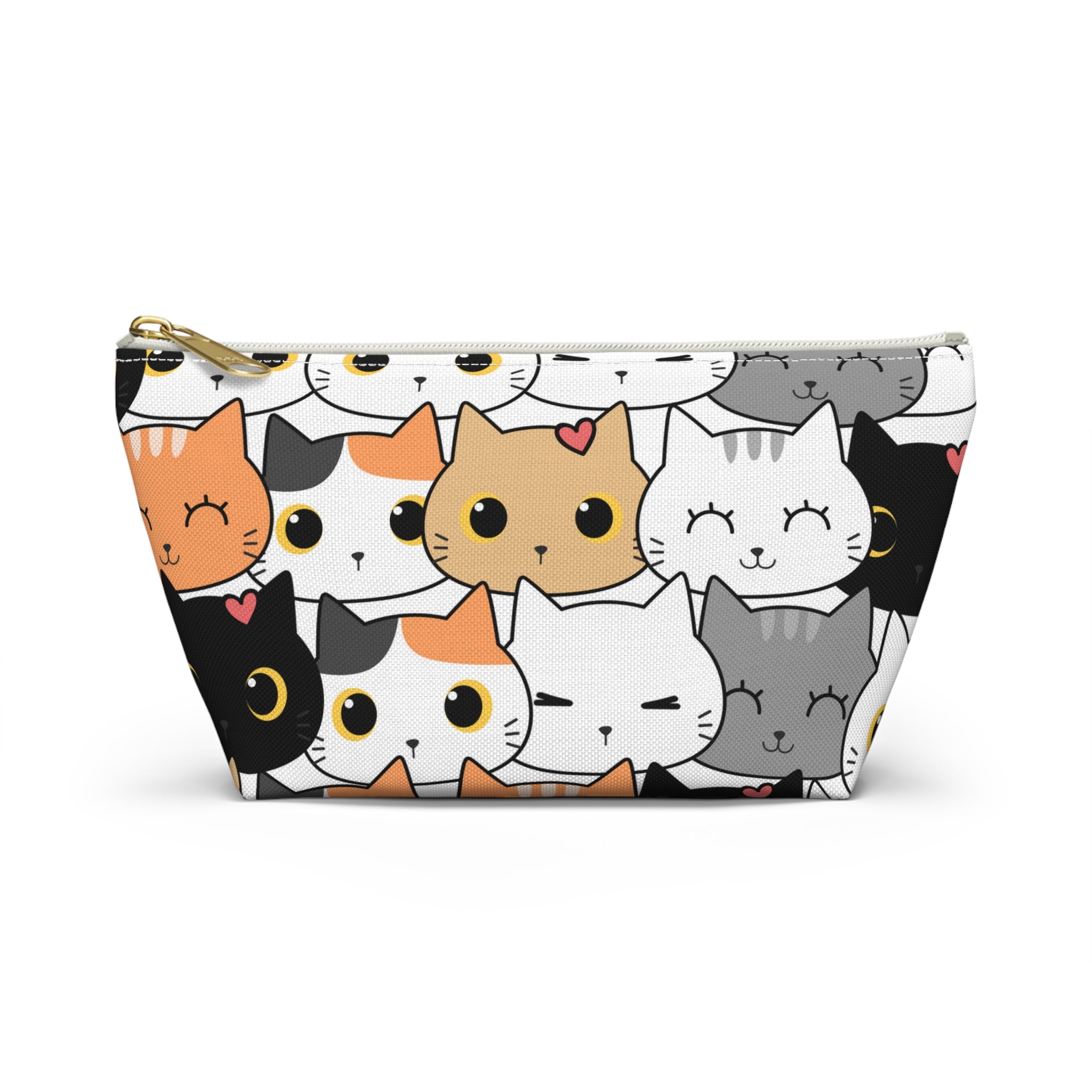 Cat Print, Travel Accessory Pouch, Make-up Bag