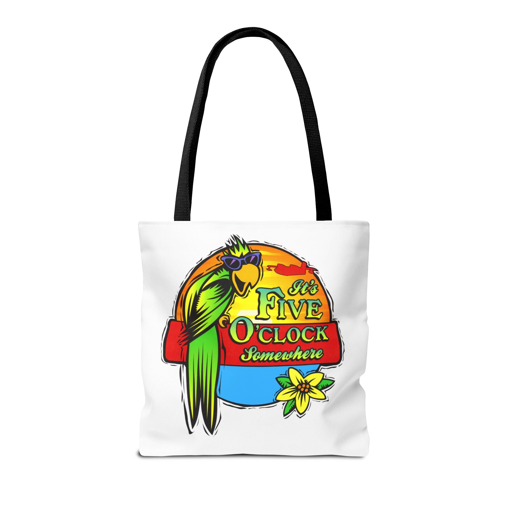 It's Five O'Clock Somewhere Tote Bag, Jimmy Buffett Tote Bag, 3 Sizes