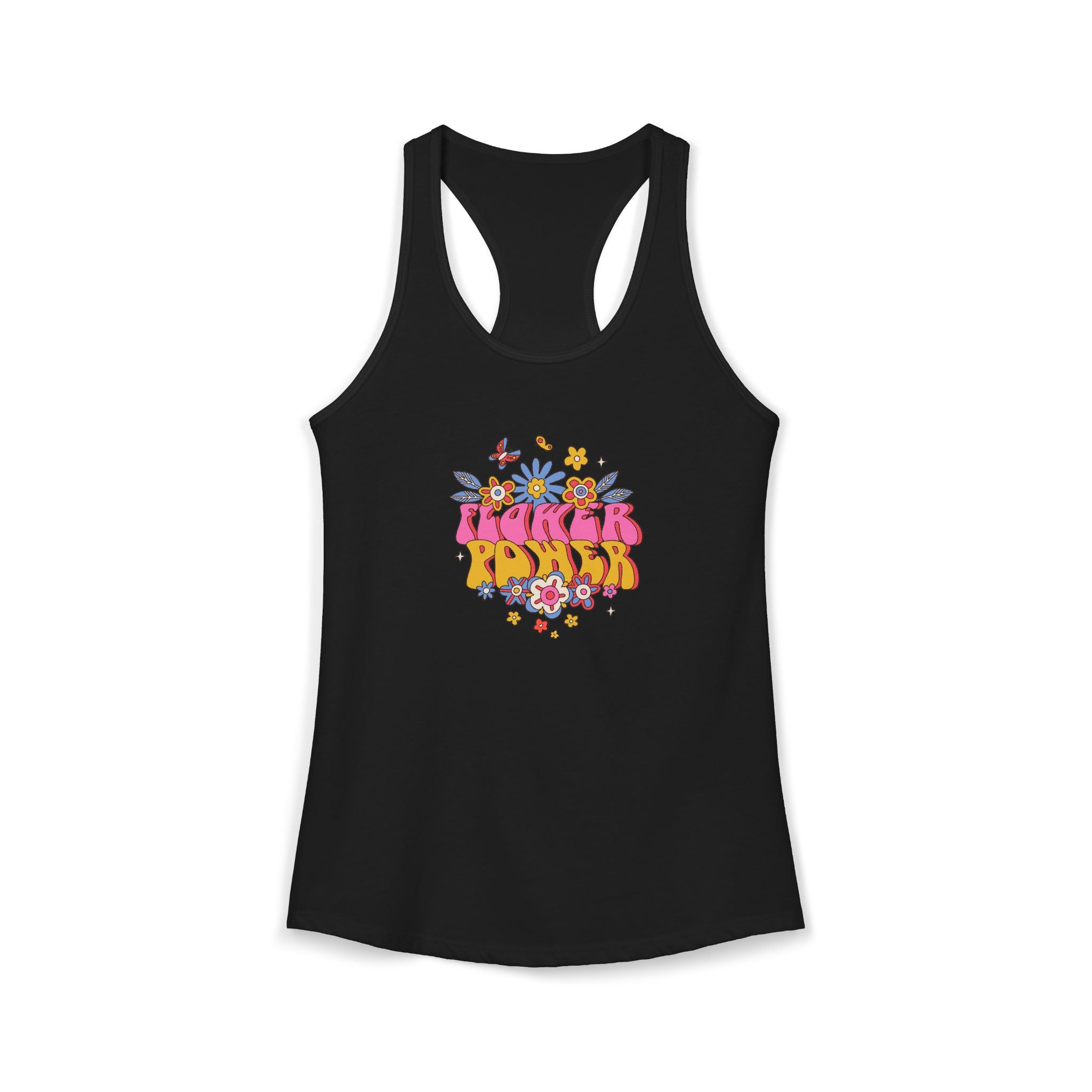 Retro Flower Power,  Women's Ideal Racerback Tank