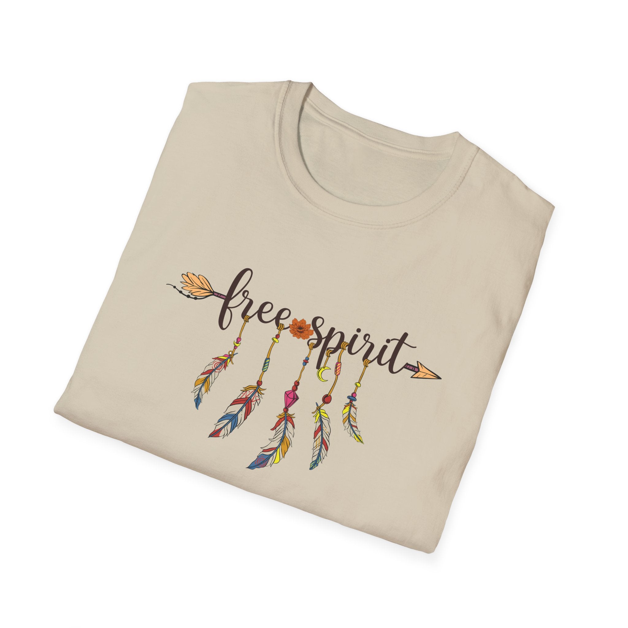 Bohemian T-Shirt - Free Spirit Tee, Gift for Dreamers, Festival Wear, Casual Style, Unique Art, Comfortable Everyday Wear