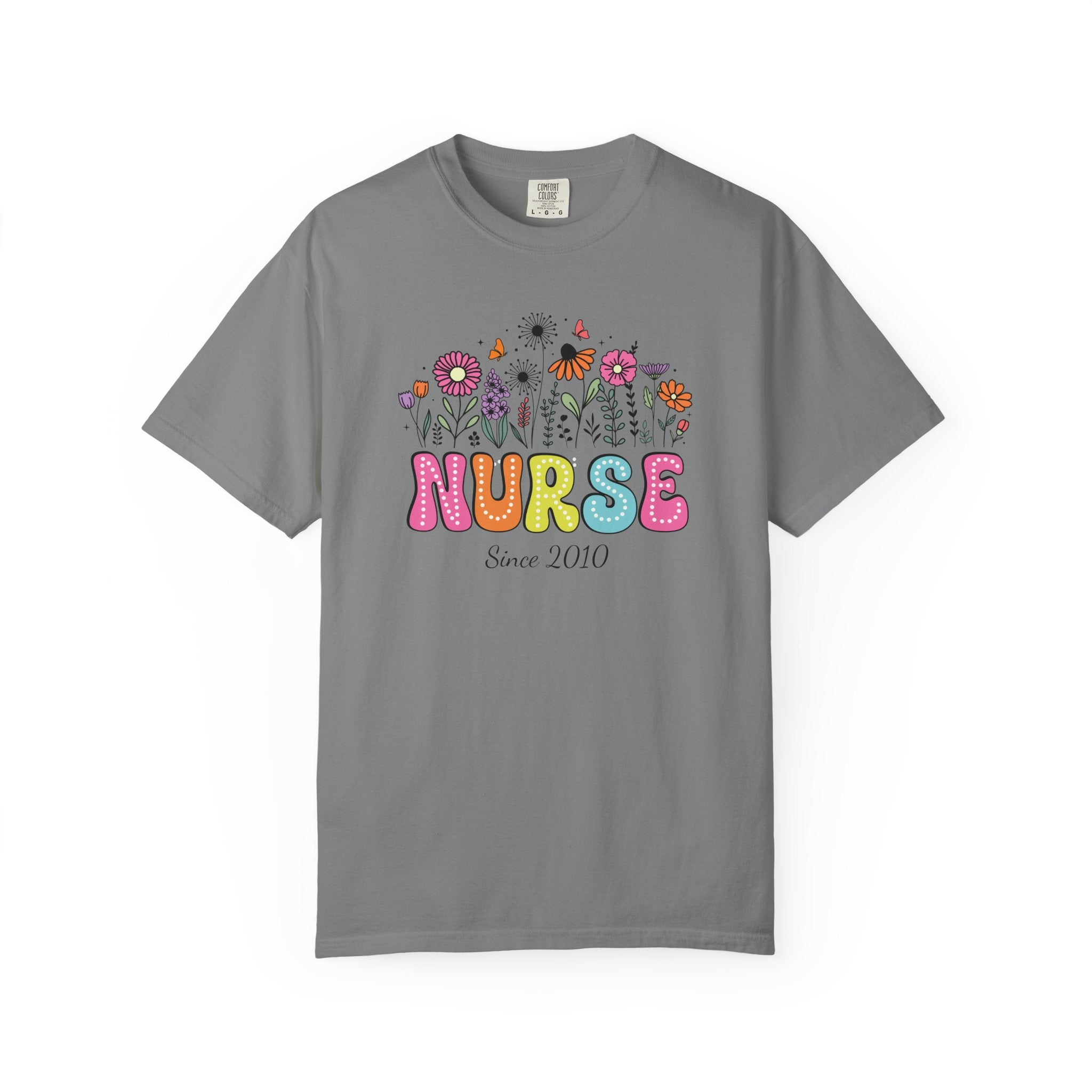 Personalized Floral Nurse T-Shirt, New Nurse Grad Gift, Nurse Gift