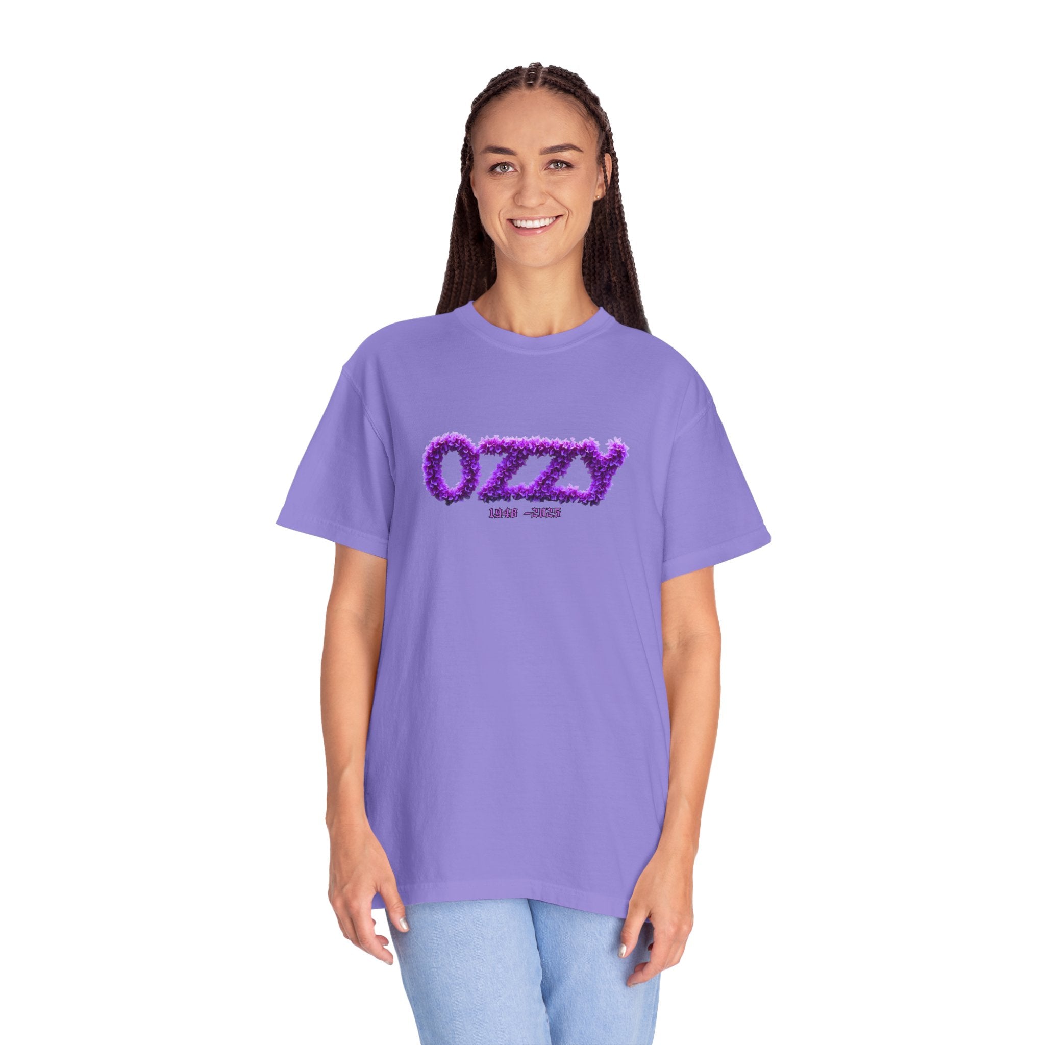 OZZY Memorial Flowers T-Shirt,  T-Shirt, Memorial Blk Sabbath, Music Lover Tee, Rock T-Shirt, OZZY Fan Shirt
