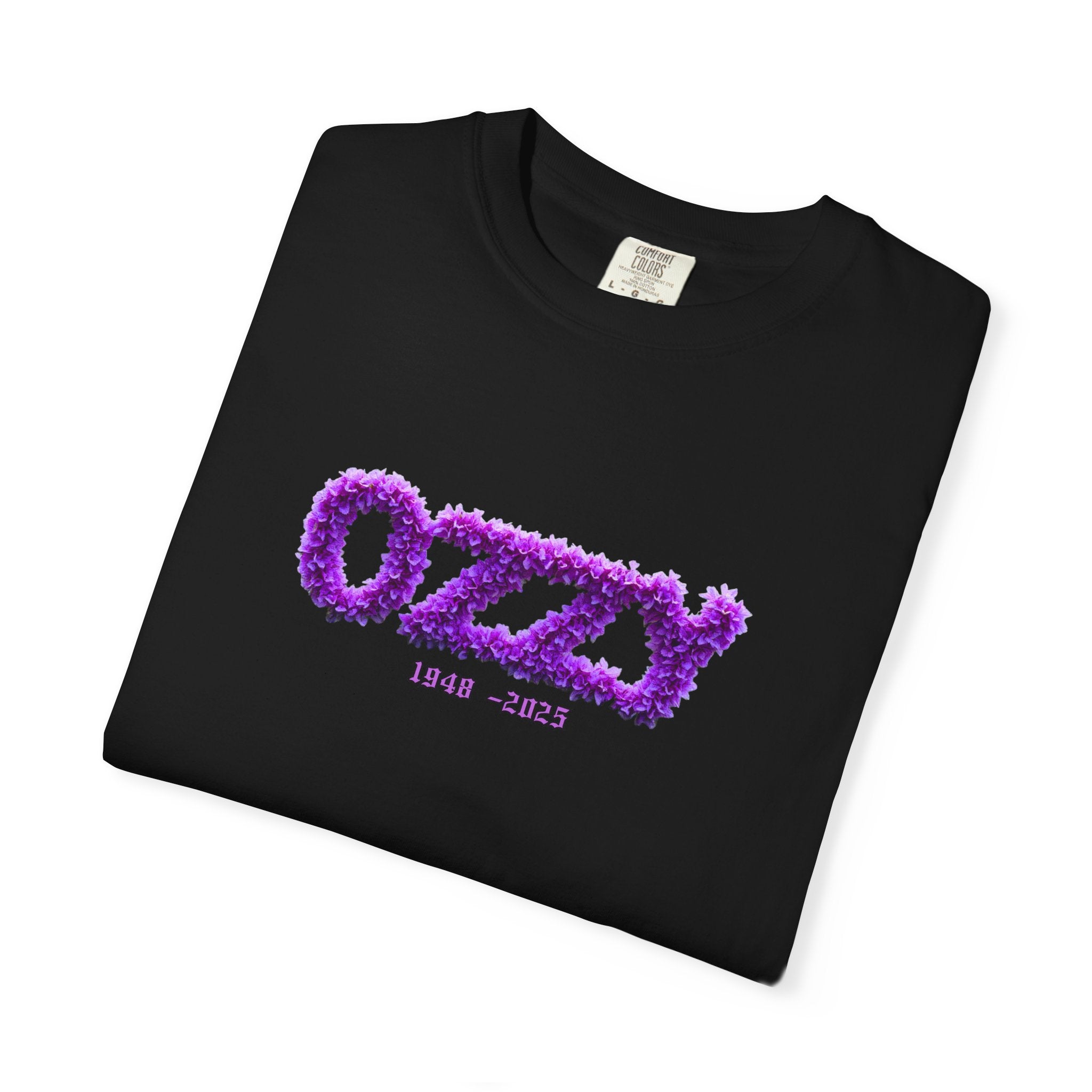 OZZY Memorial Flowers T-Shirt,  T-Shirt, Memorial Blk Sabbath, Music Lover Tee, Rock T-Shirt, OZZY Fan Shirt