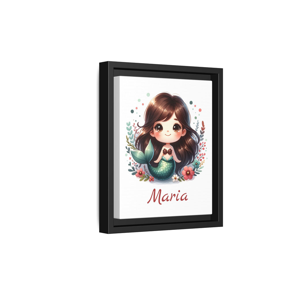 Canvas Art, Mermaid Wall Decor for Girls Room, Personalized Ocean Fantasy Painting, Toddler Bedroom Decoration, Kids Bathroom Sea Theme,