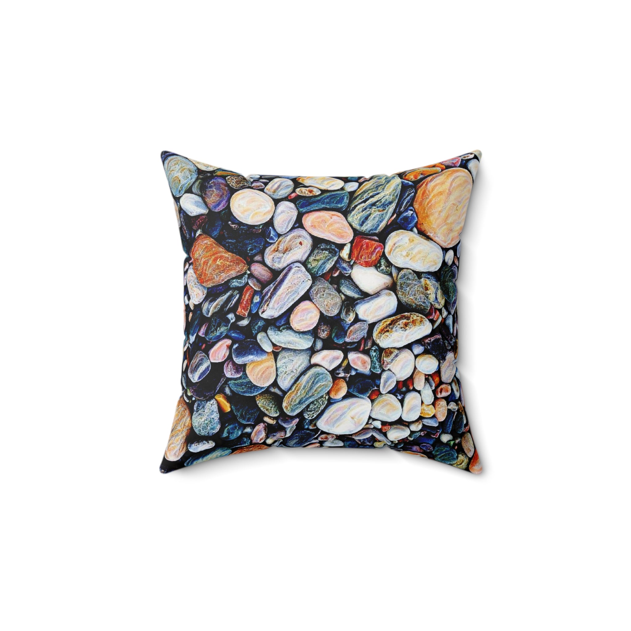 River Rocks Throw Pillow