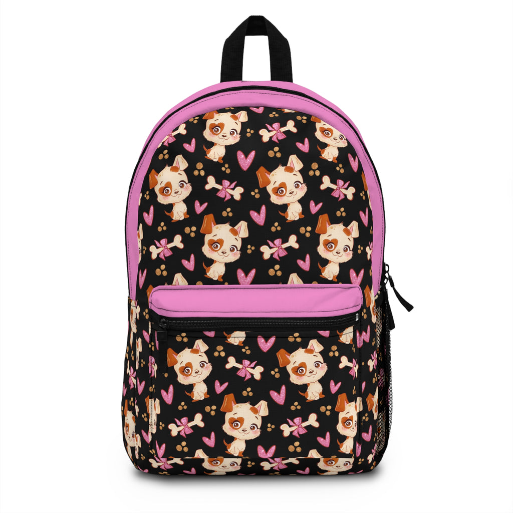 Puppy Love Backpack,  Large Backpack, Fun Print Backpack