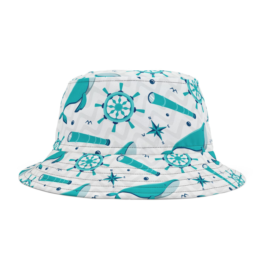 Whale Watching Bucket Hat, Summer Bucket Hat, Beach Bucket Hat, Nautical Hat