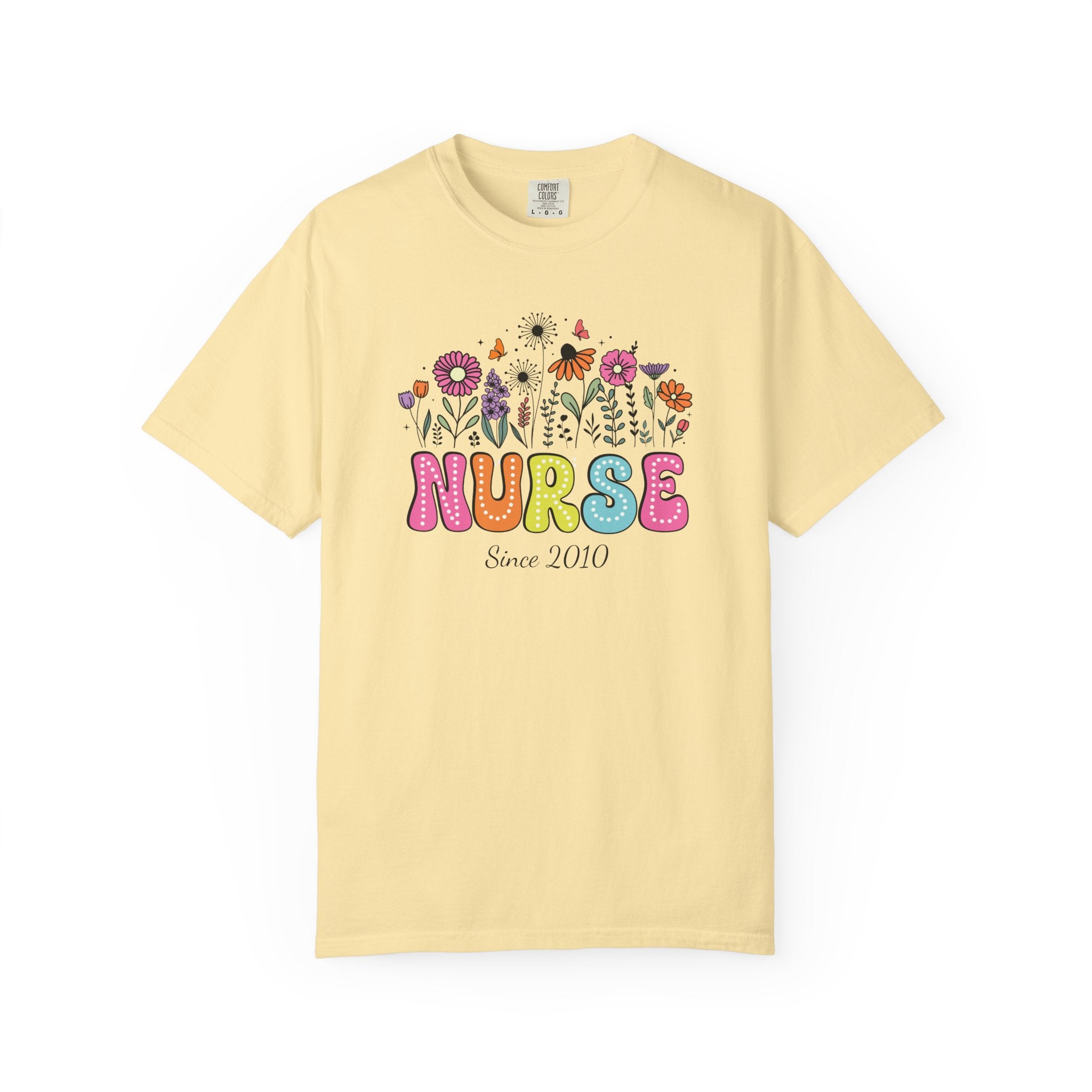 Personalized Floral Nurse T-Shirt, New Nurse Grad Gift, Nurse Gift