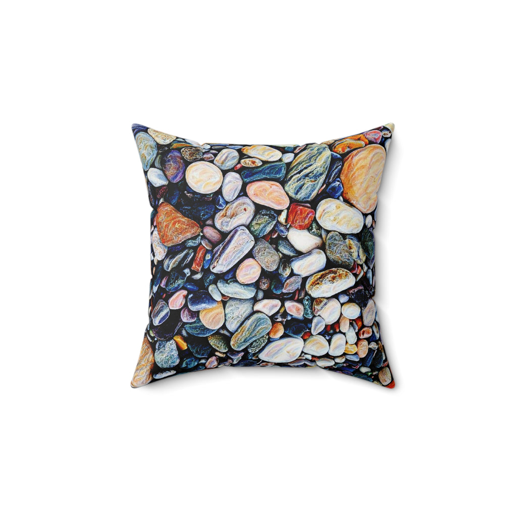 River Rocks Throw Pillow