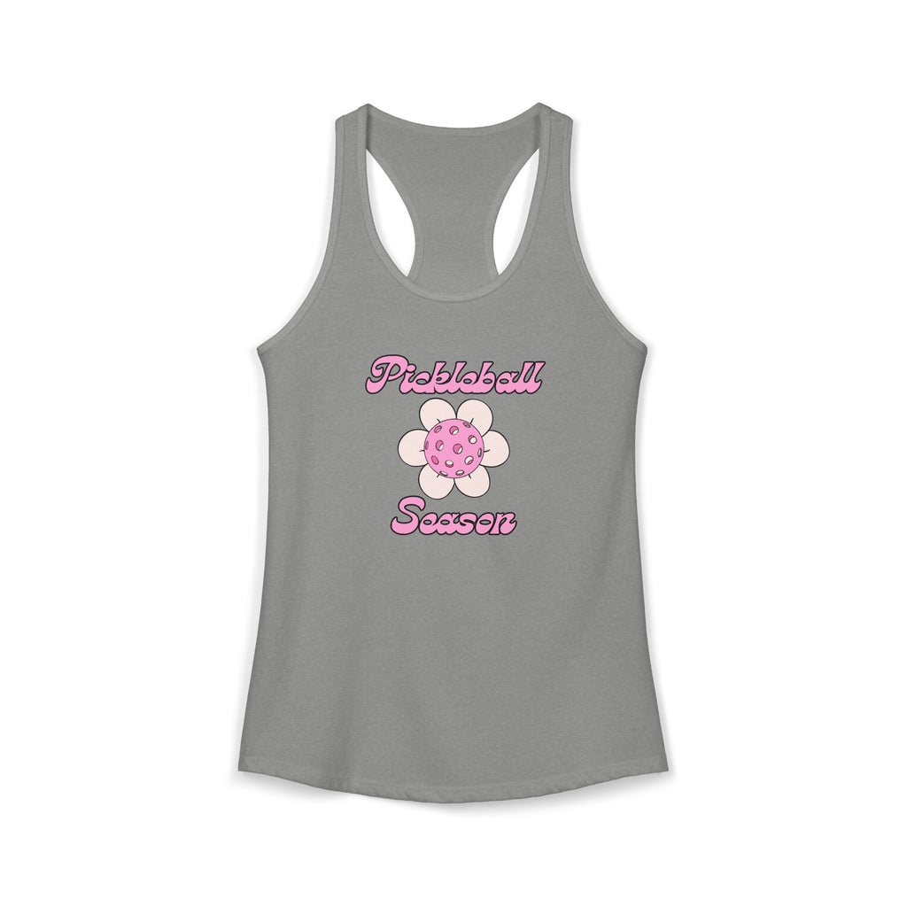 Pickleball Season Racerback Tank, Women's Sports Top, Summer Activewear, Gift for Pickleball Fans, Trendy Workout Shirt
