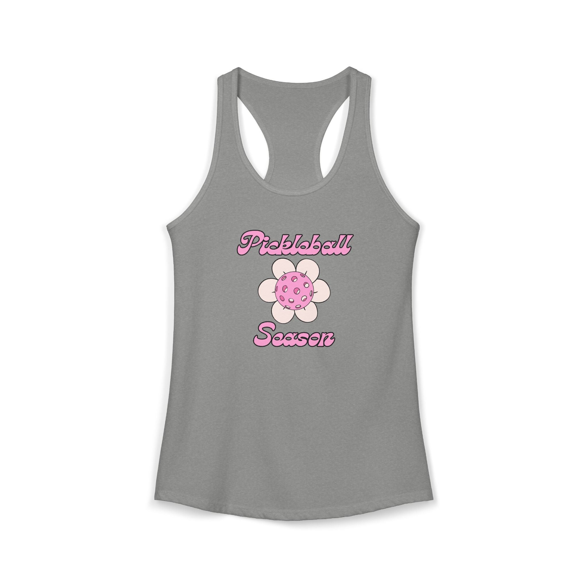 Pickleball Season Racerback Tank, Women's Sports Top, Summer Activewear, Gift for Pickleball Fans, Trendy Workout Shirt
