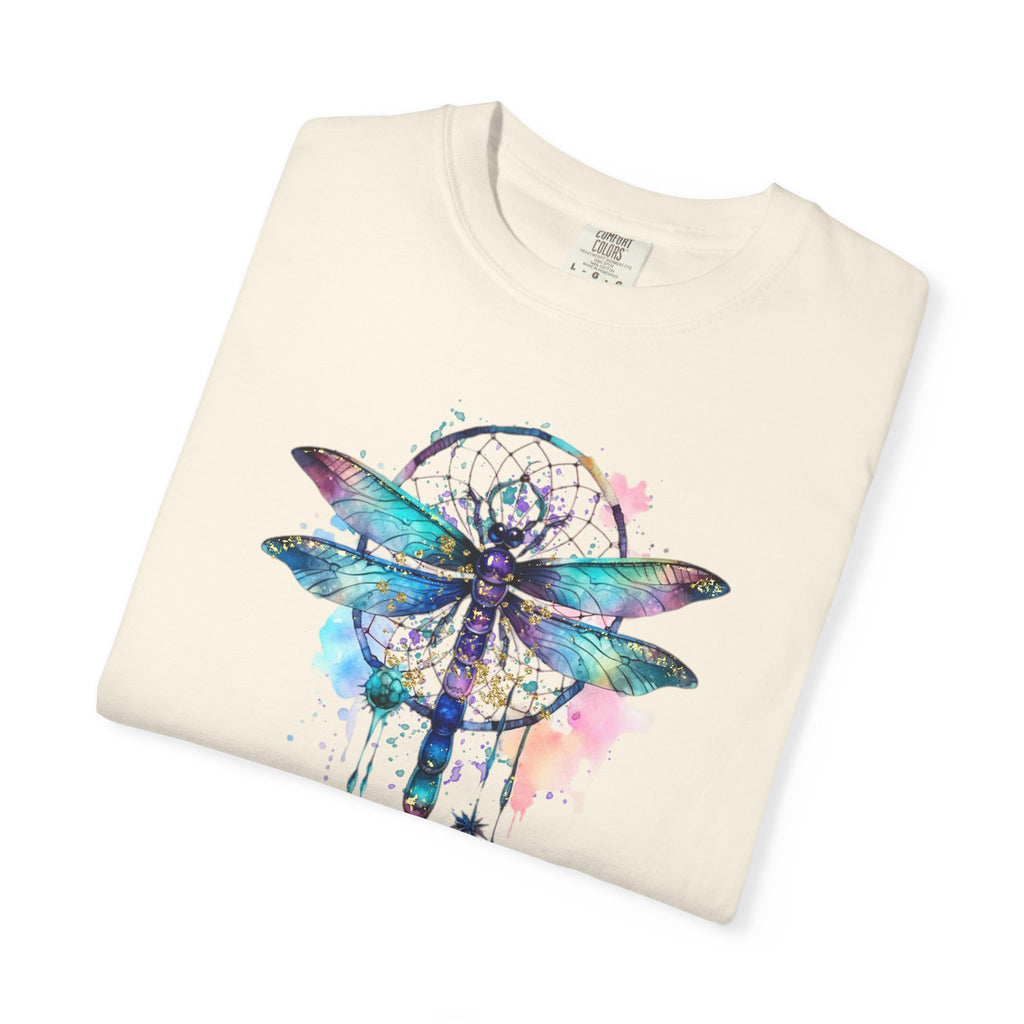 Blue Dragonfly Dreamcatcher T-Shirt for Men and Women