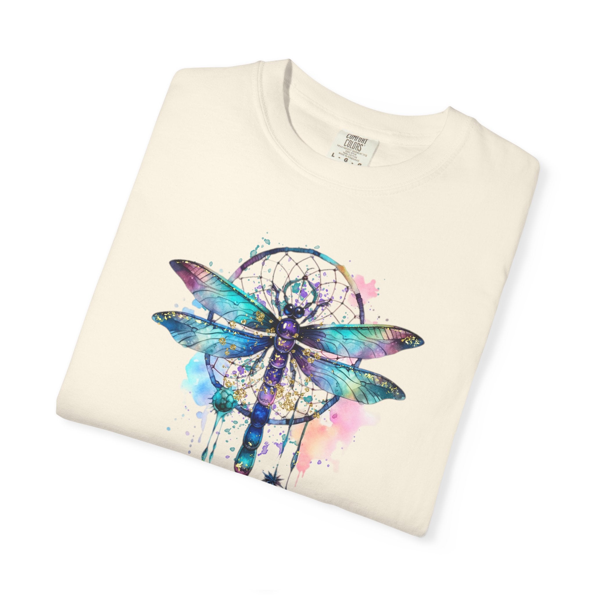 Blue Dragonfly Dreamcatcher T-Shirt for Men and Women