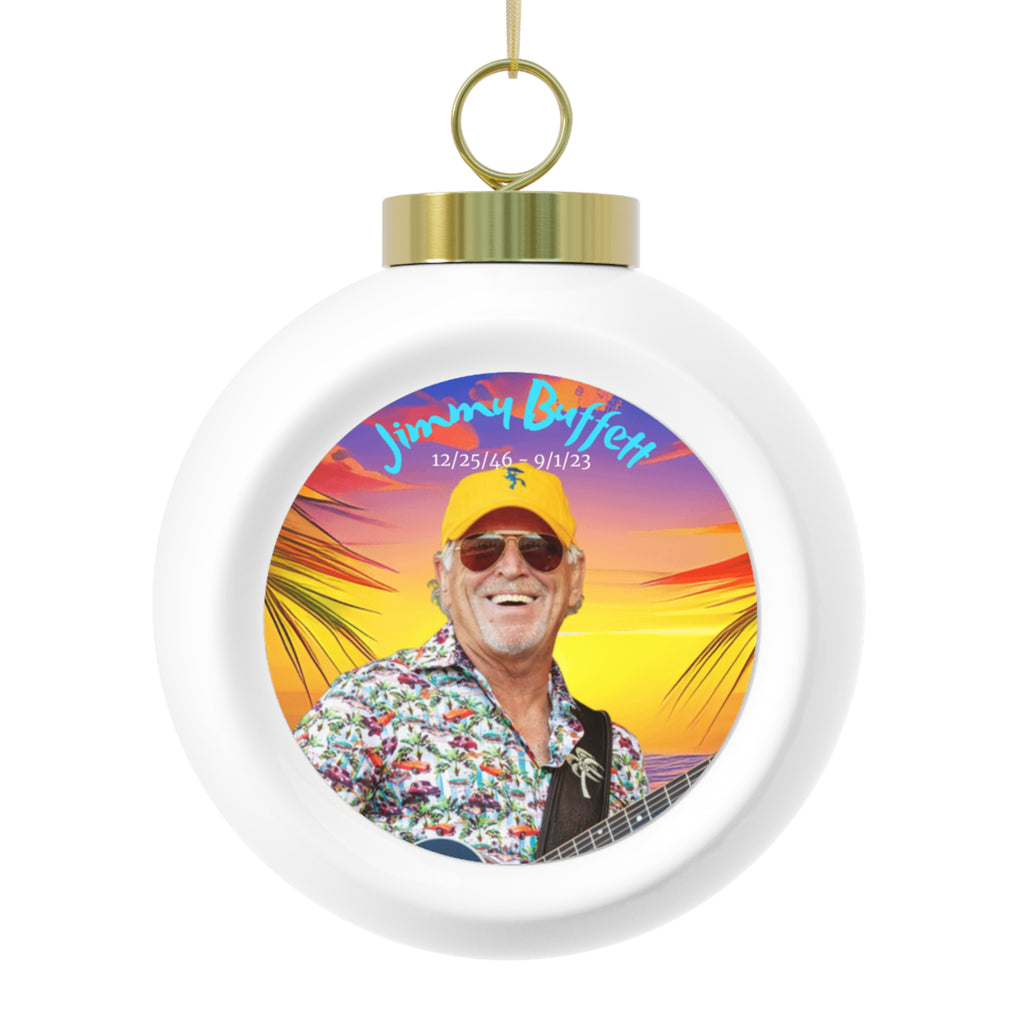 Jimmy Buffett, Ceramic Ball Ornament, Jimmy Buffett Christmas Ornament