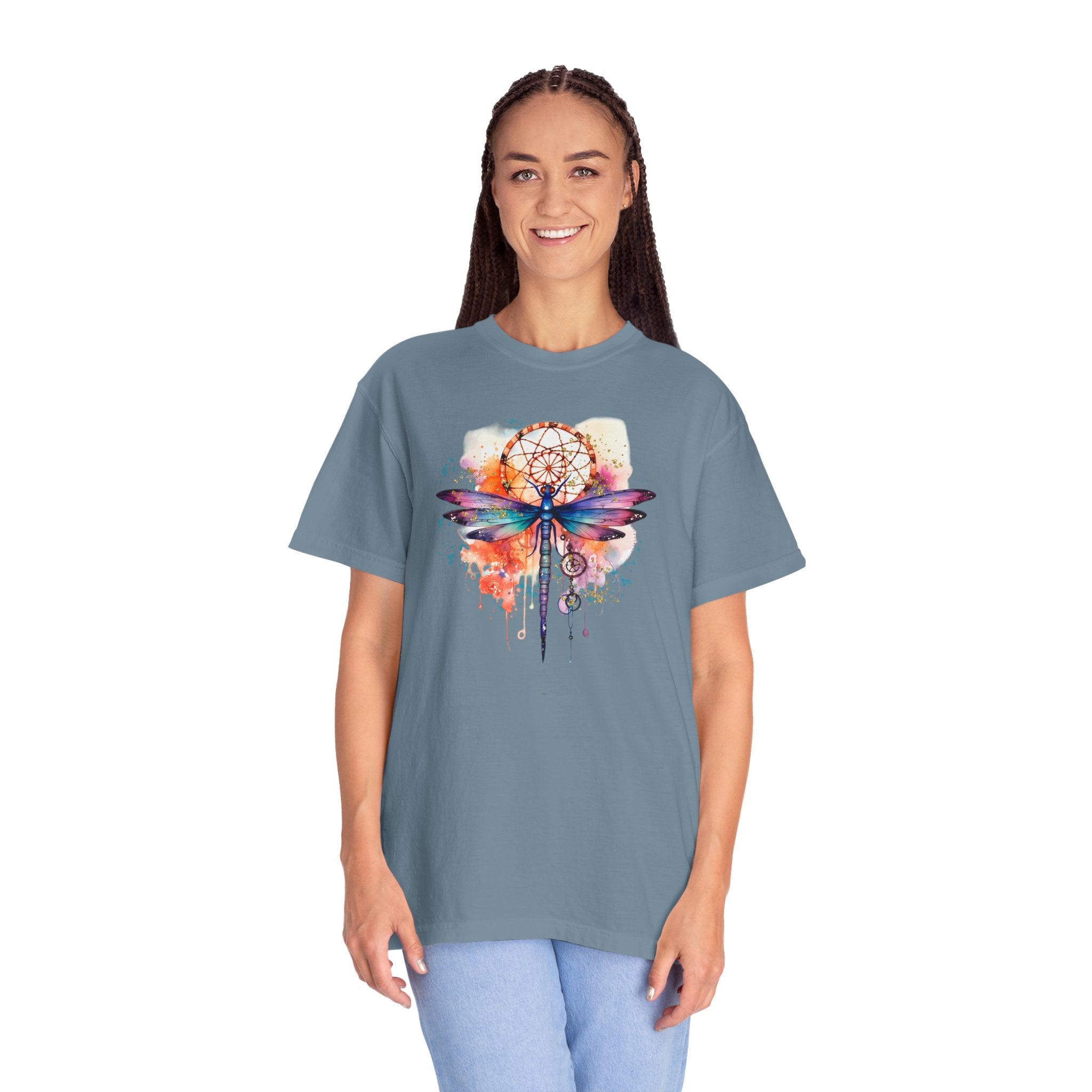 Rainbow Dragonfly Dreamcatcher T-Shirt for Men and Women