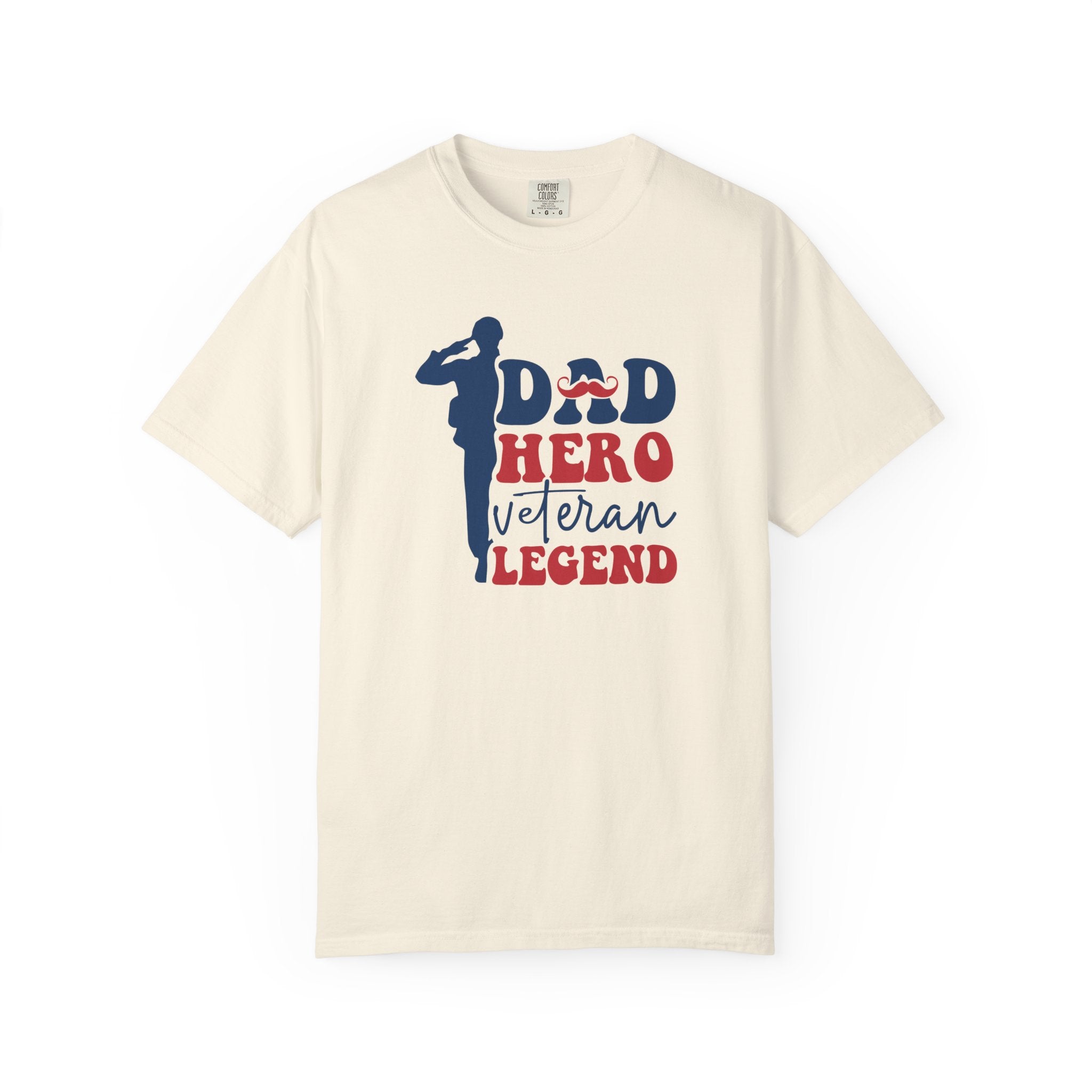 Dad Hero Veteran Legend T-Shirt, Father's Day Gift, Patriotic Shirt, Military Dad Tee, Family Man Top
