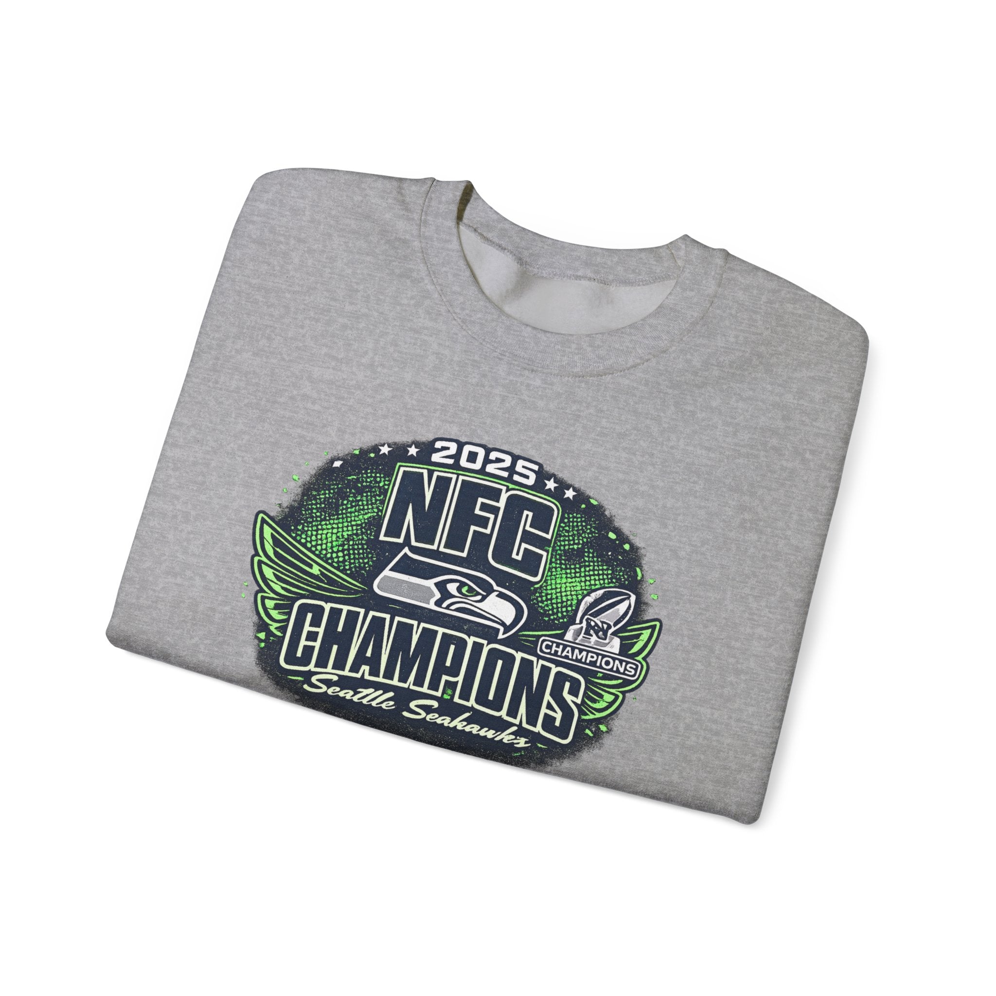 2025 Seattle Seahawks NFC Champions Crewneck Sweatshirt
