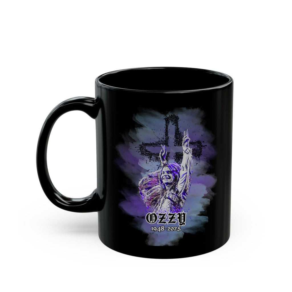 Ozzy Commemorative Black Sabb Osbourne Mug, Gift for Music Fans, 11oz, Rock Metal Music Lover, Heavy Metal Fan