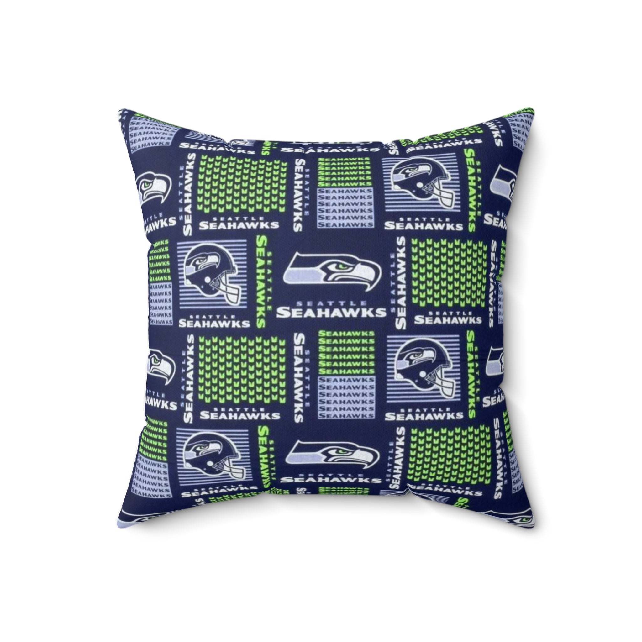 Seattle Seahawks Square Throw Pillow