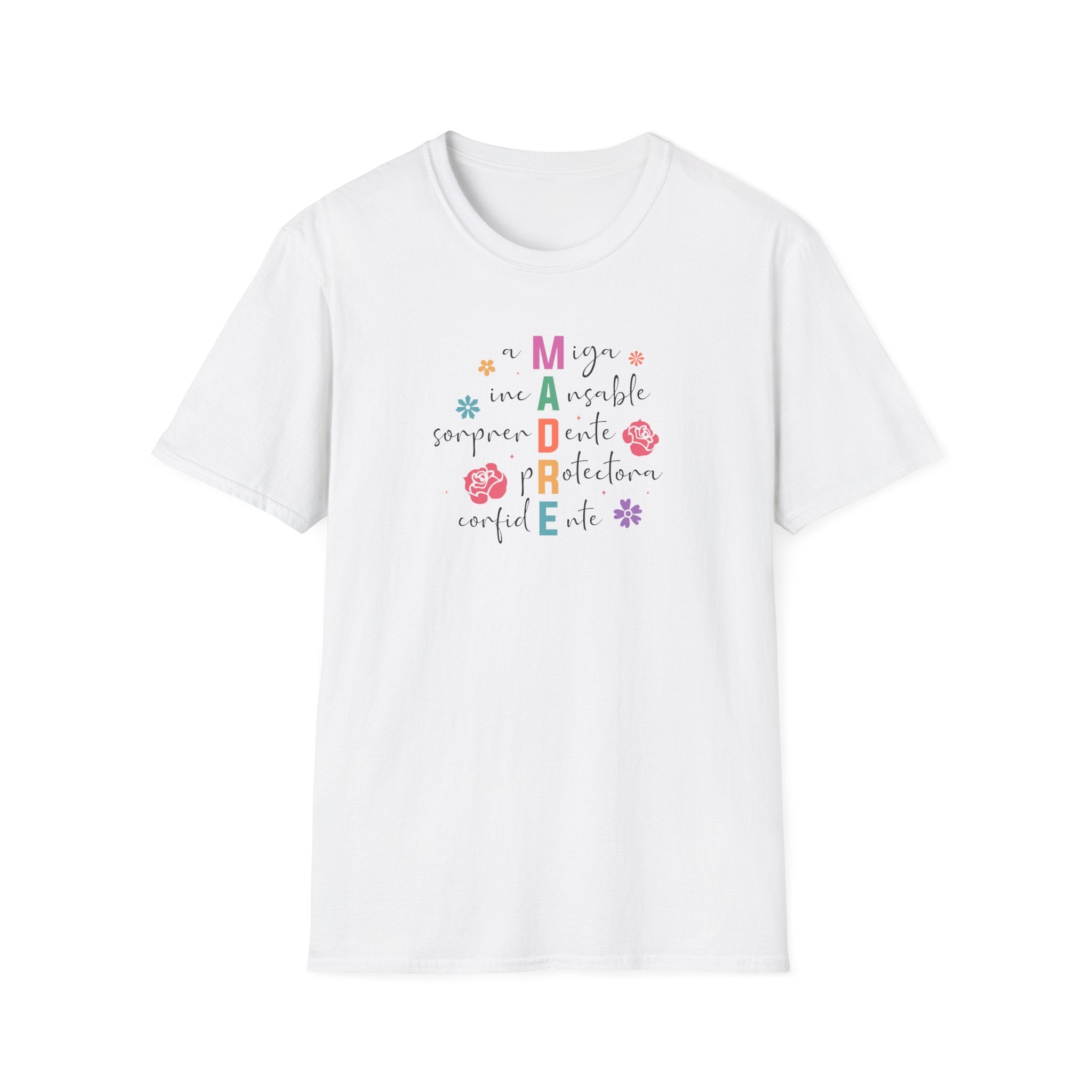 Madre Inspirational Unisex Softstyle T-Shirt, Spanish Mother's Day Shirt, Mother's Day Tee