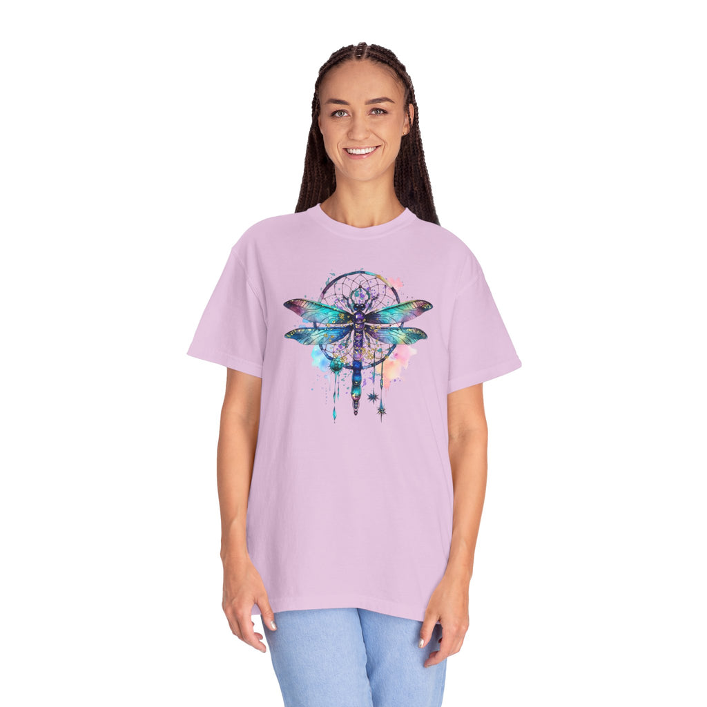 Blue Dragonfly Dreamcatcher T-Shirt for Men and Women