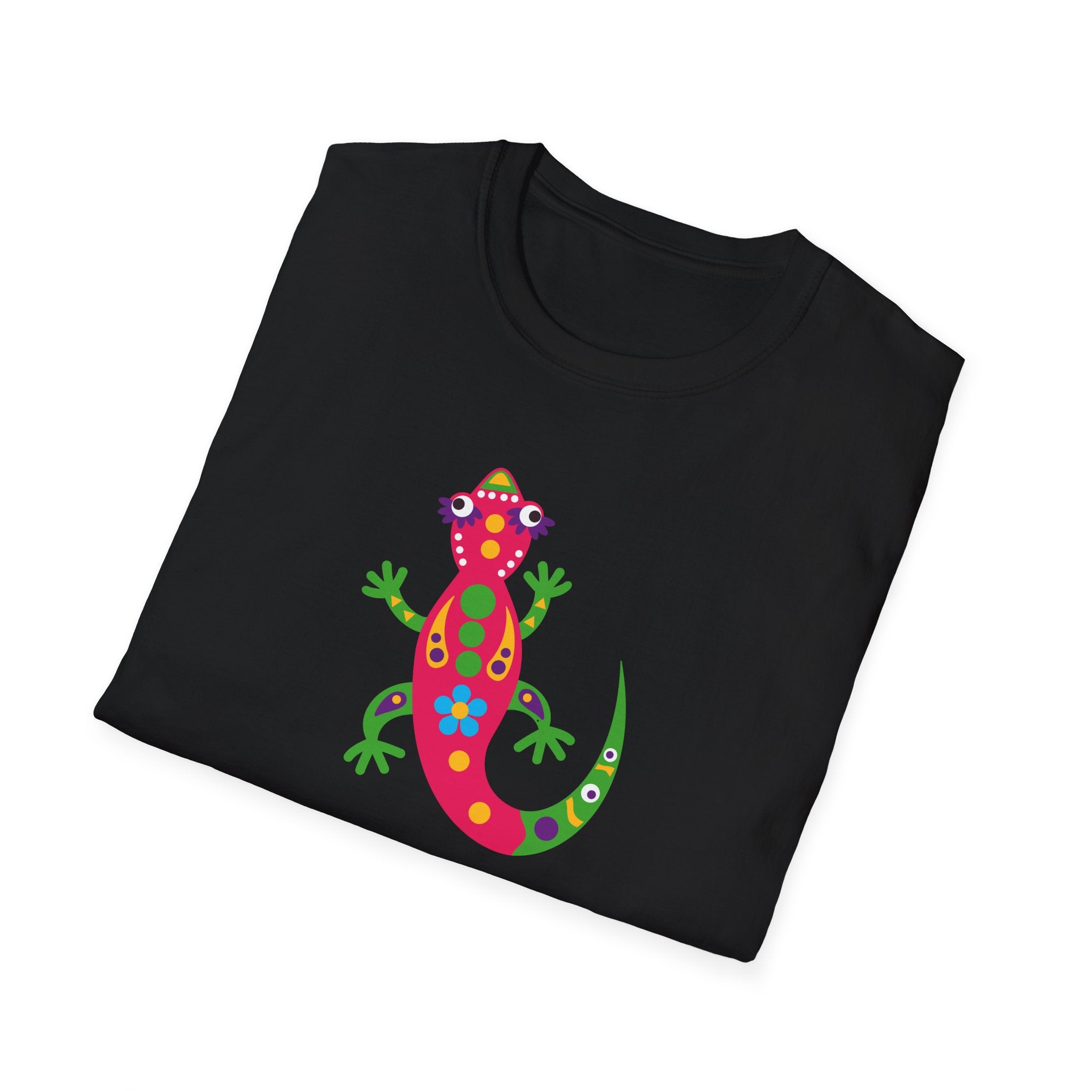 Colorful Gecko T-Shirt, Fun Unisex Tee, Ideal Gift for Nature Lovers, Summer Vibe Shirt, Perfect for Casual Wear