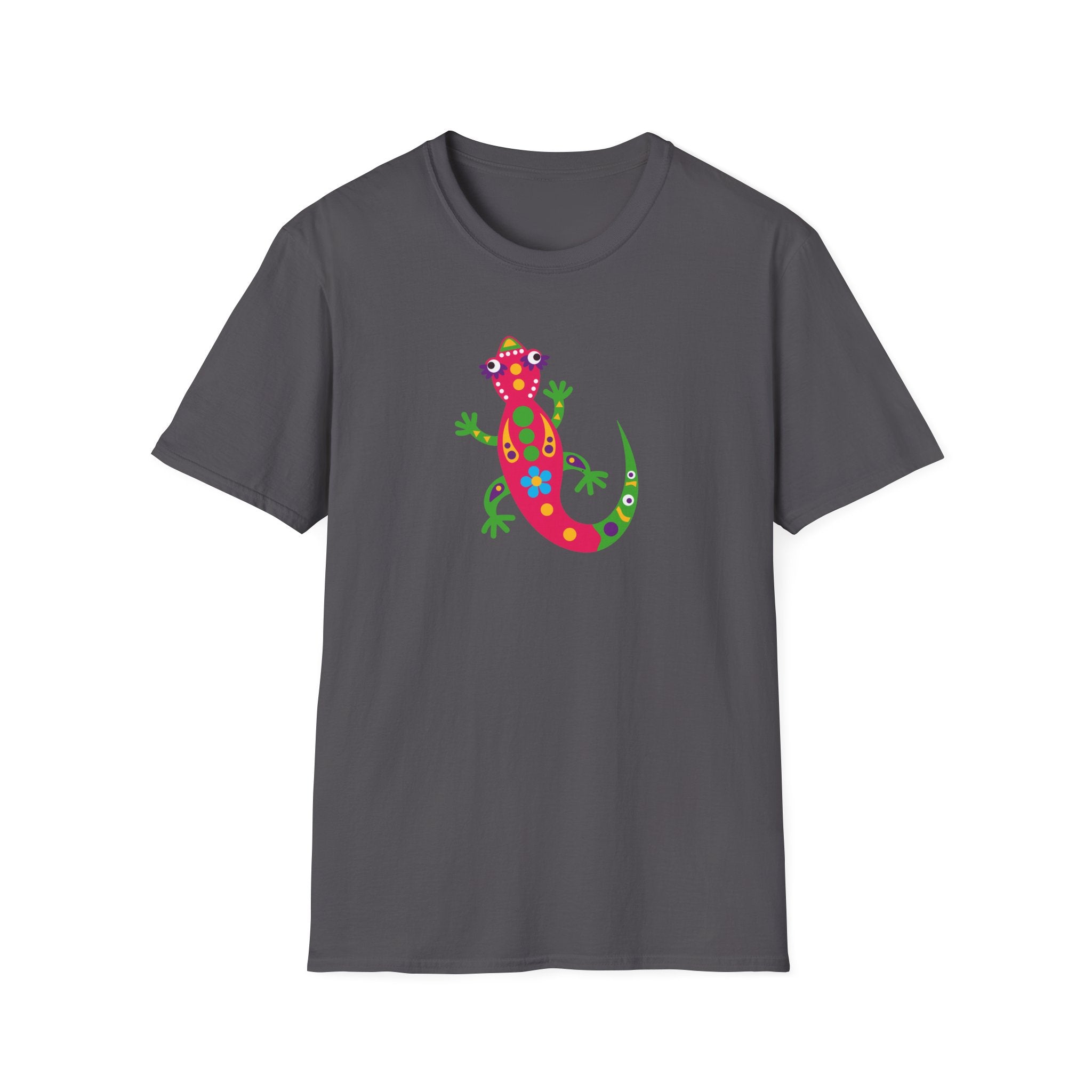 Colorful Gecko T-Shirt, Fun Unisex Tee, Ideal Gift for Nature Lovers, Summer Vibe Shirt, Perfect for Casual Wear