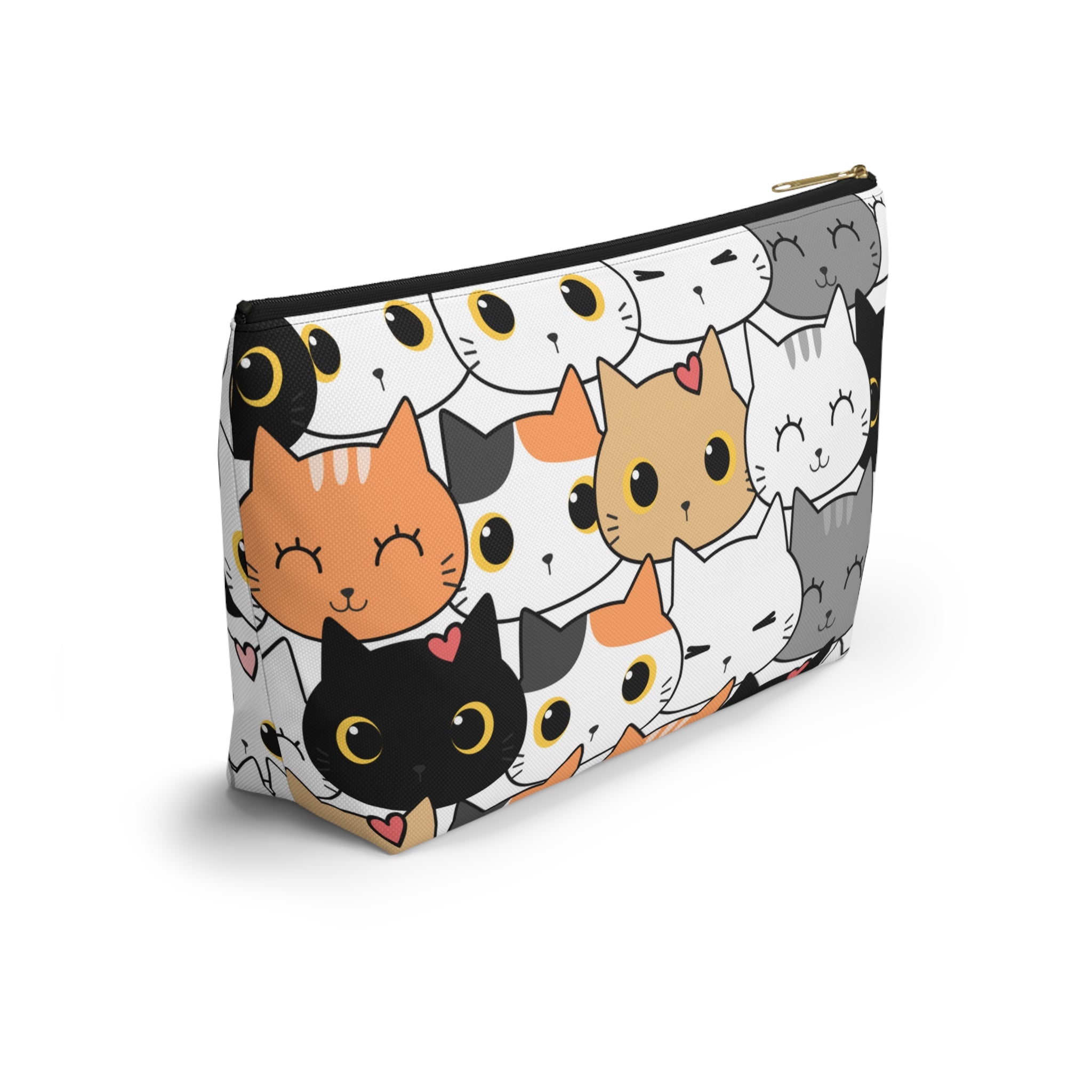 Cat Print, Travel Accessory Pouch, Make-up Bag