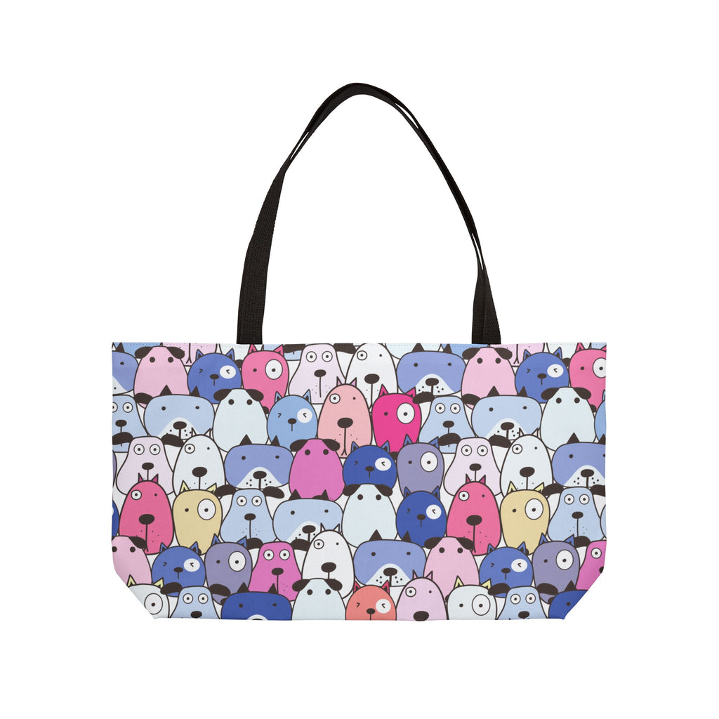 Pastel Pups Weekender Tote Bag