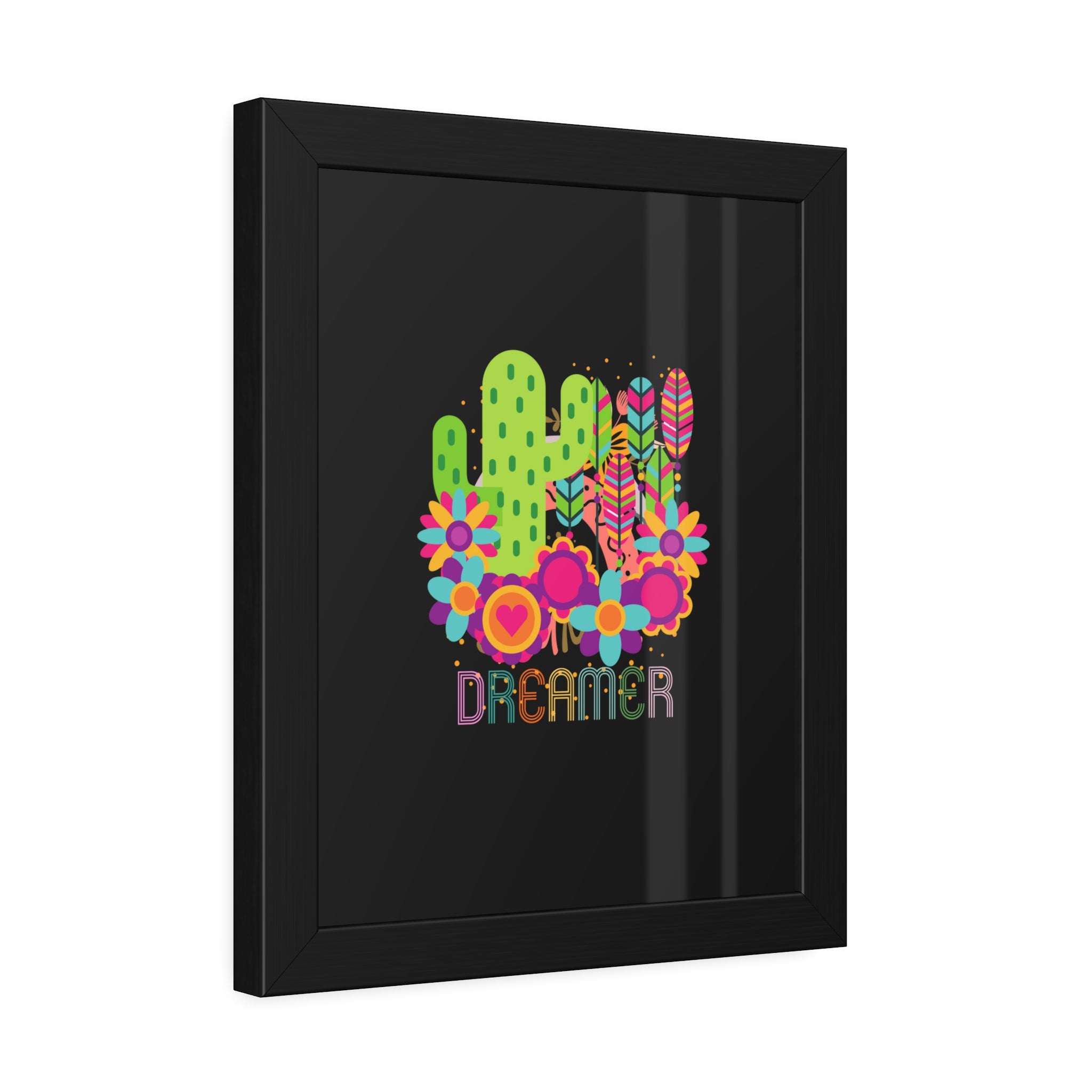 Dreamer, Cactus, Framed Wall Art, 3 Sizes