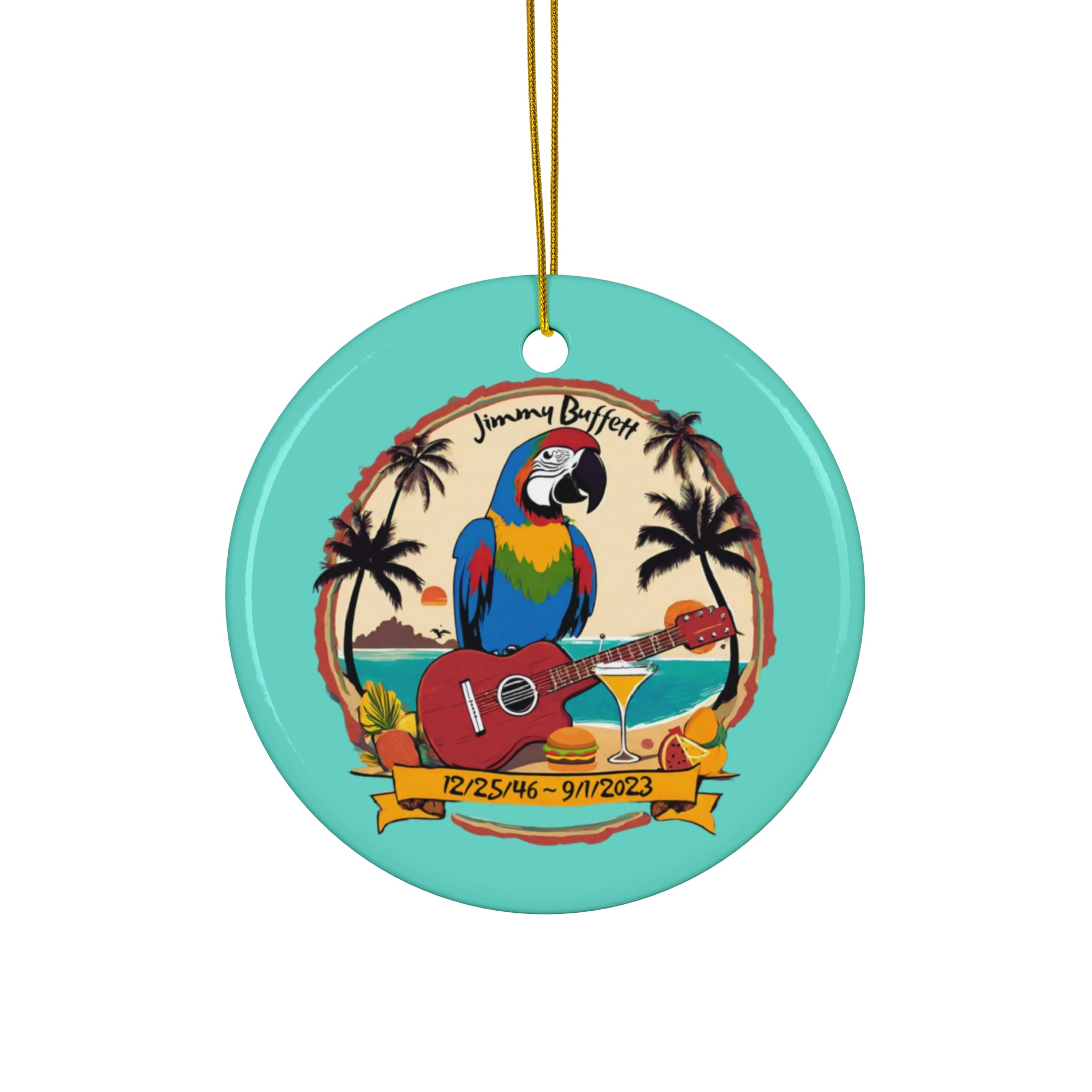 Jimmy Buffett Commemorative Christmas Ornament,  Jimmy Buffett