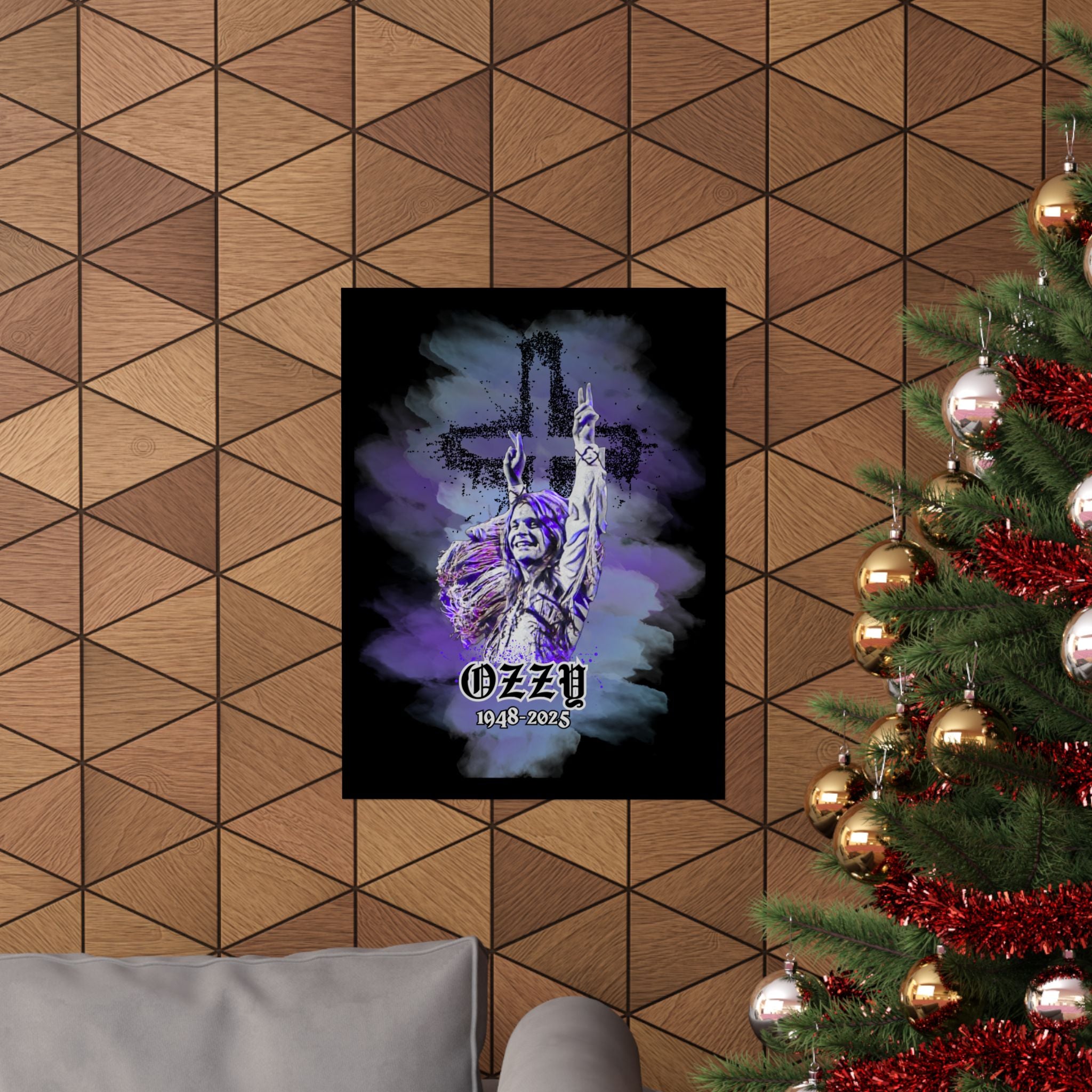 Ozzy Tribute Poster, Matte Vertical Art Print, Music Lover Gift, Home Office Wall Decor, Heavy Metal Print, Dorm Room Decor, Rock and Roll