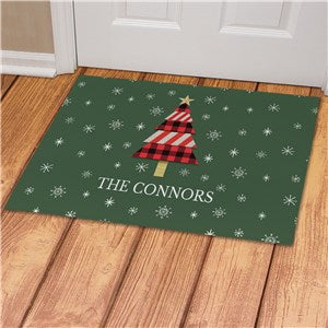 Personalized Christmas Tree Doormat