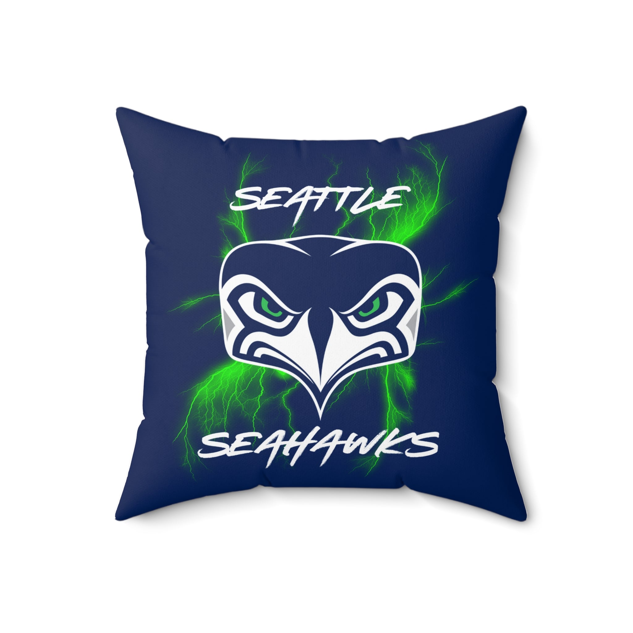 Seattle Seahawks Square Throw Pillow