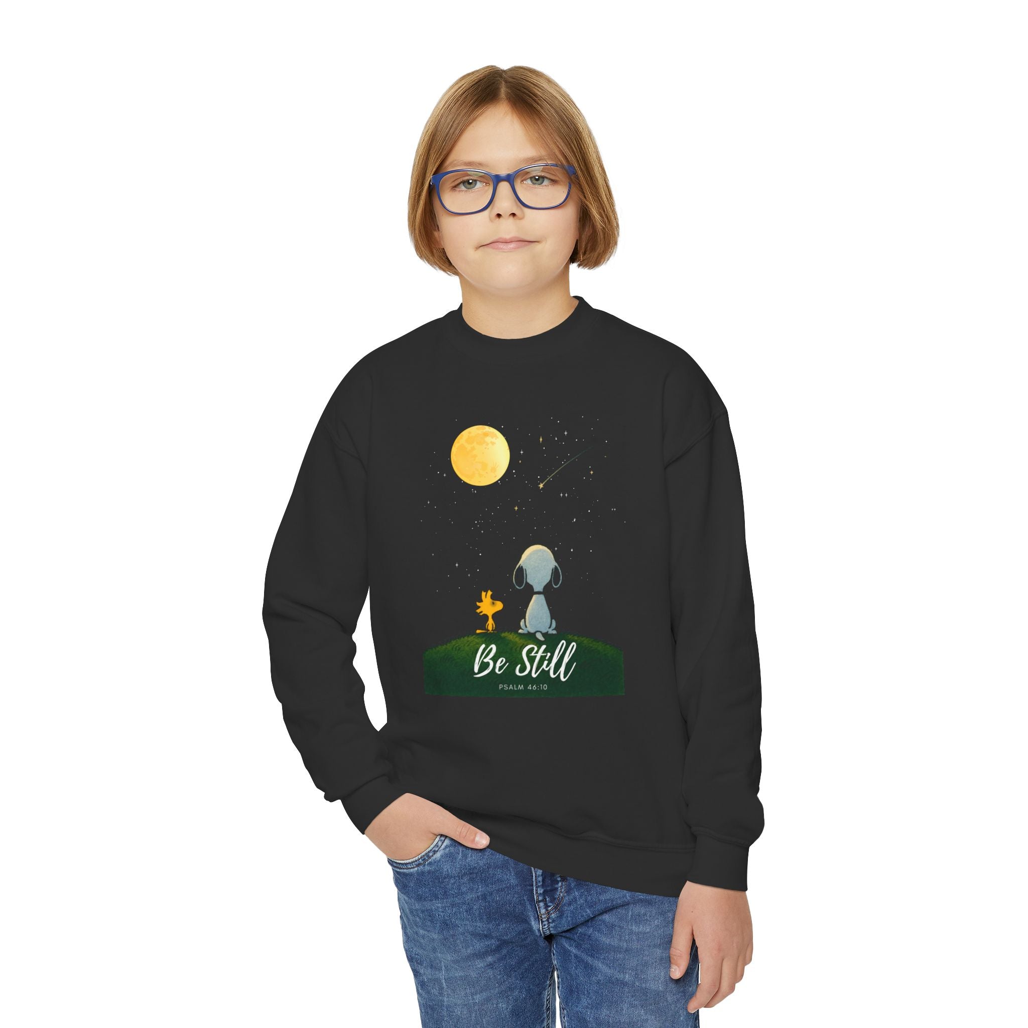 BE STILL Youth Sweatshirt - Inspirational Faith Teen Jumper, Religious Teen Sweatshirt, Inspirational Teen Gift, Faith Teen Clothing,