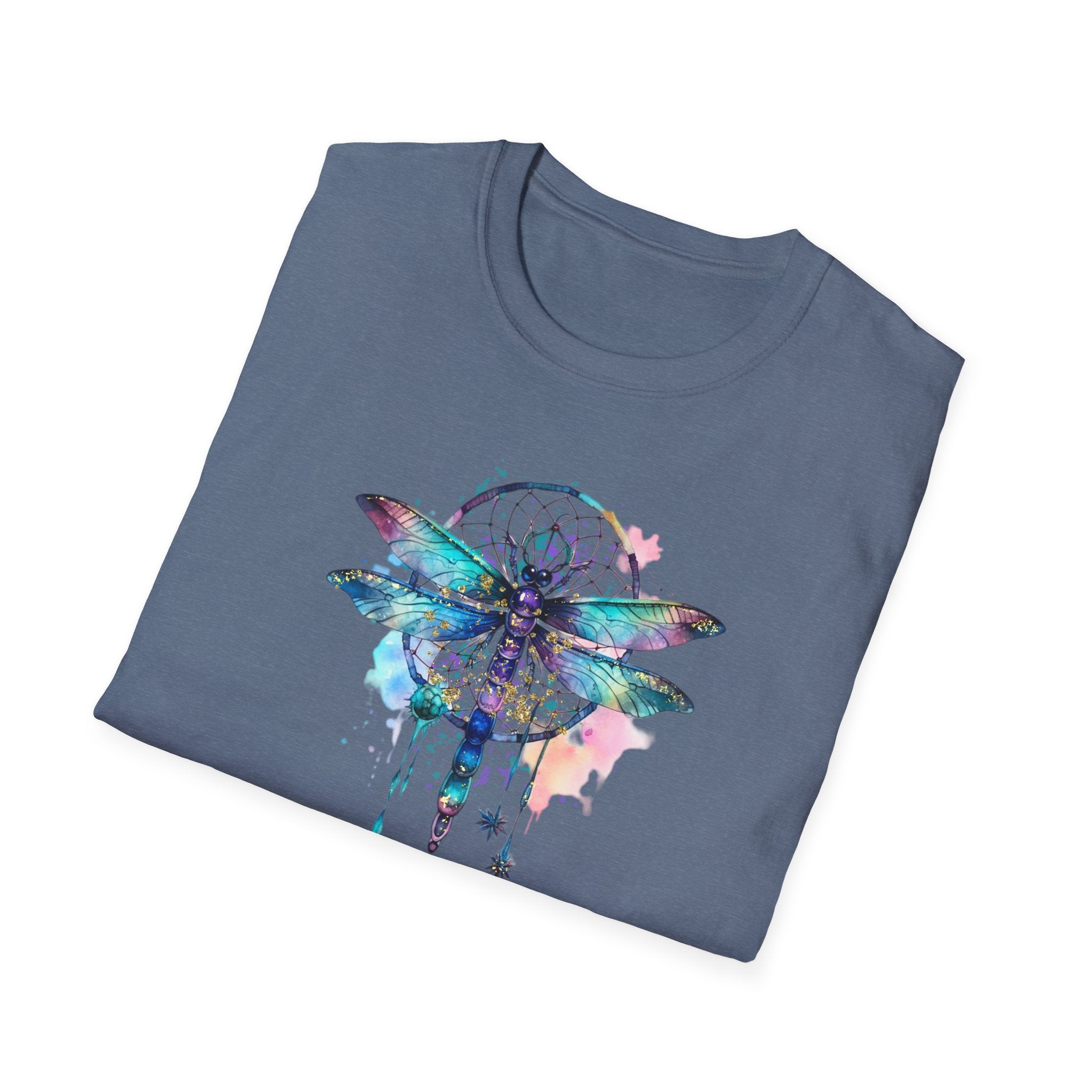 Dreamy Dragonfly T-Shirt, Bohemian Tee, Nature Lover Gift, Summer Outfit, Eco-friendly Apparel, Festival Wear, Unique Graphic Tee