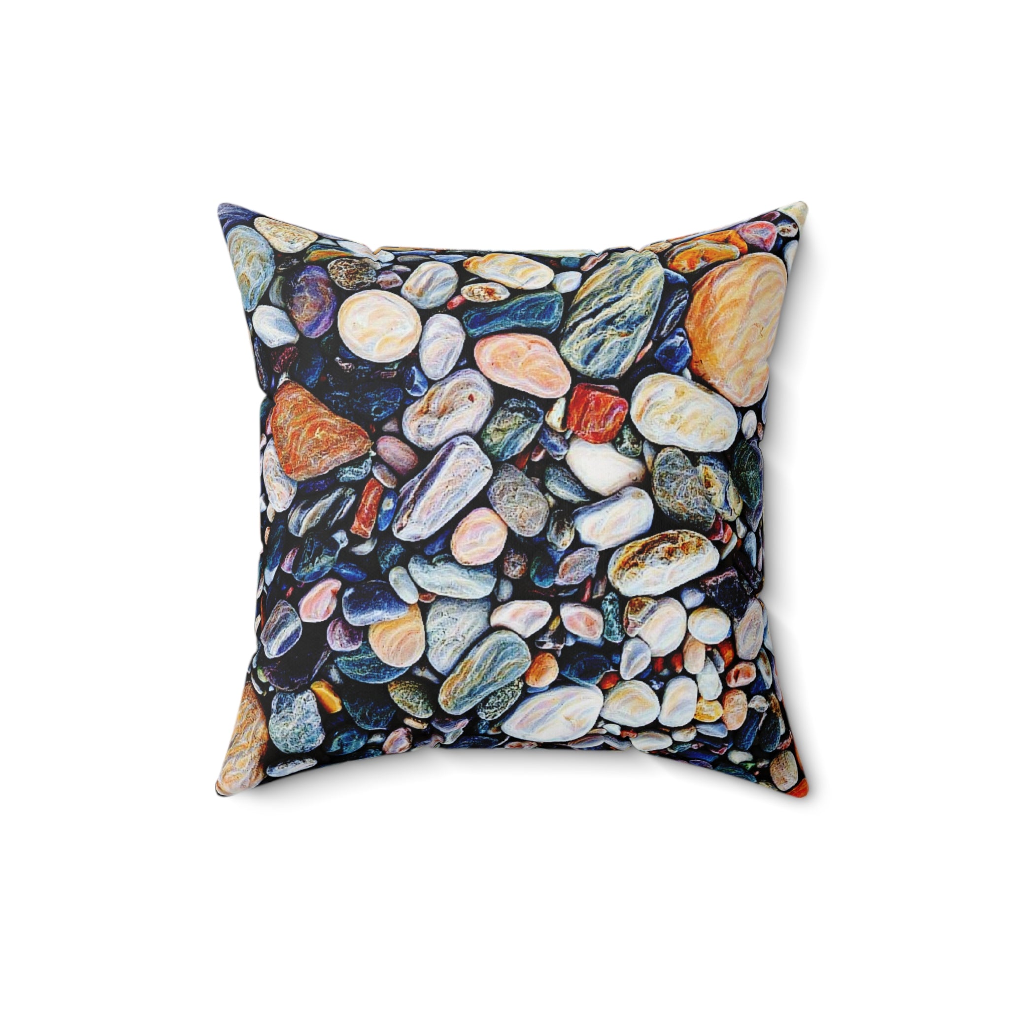 River Rocks Throw Pillow