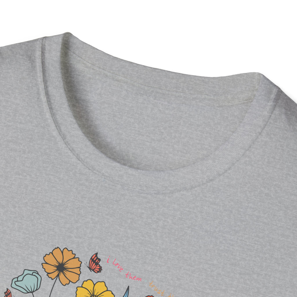 Floral Dog Mom T-Shirt, Cute Pet Lover Tee, Unisex Softstyle T-Shirt, Gifts for Dog Moms, Animal Lover Apparel