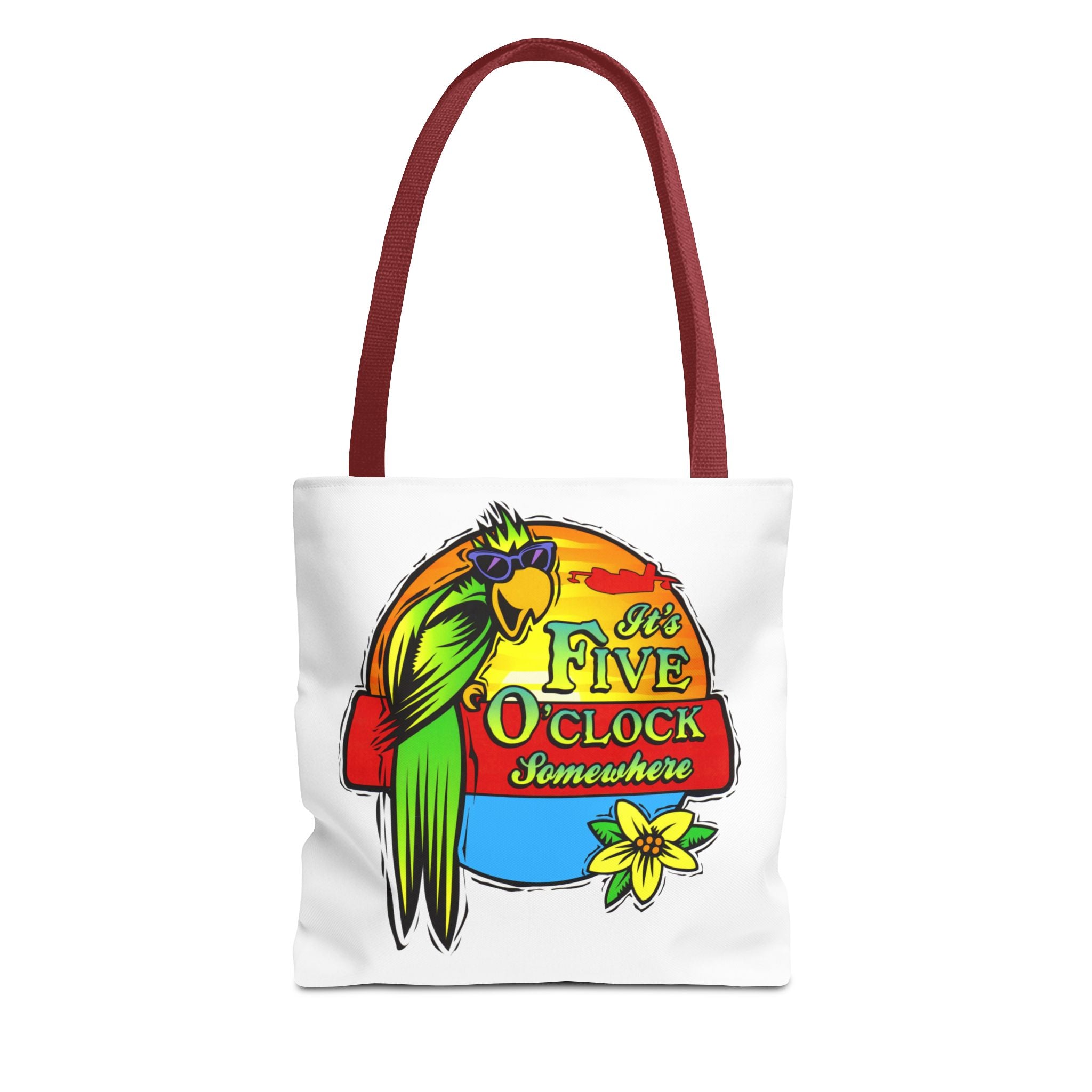 It's Five O'Clock Somewhere Tote Bag, Jimmy Buffett Tote Bag, 3 Sizes
