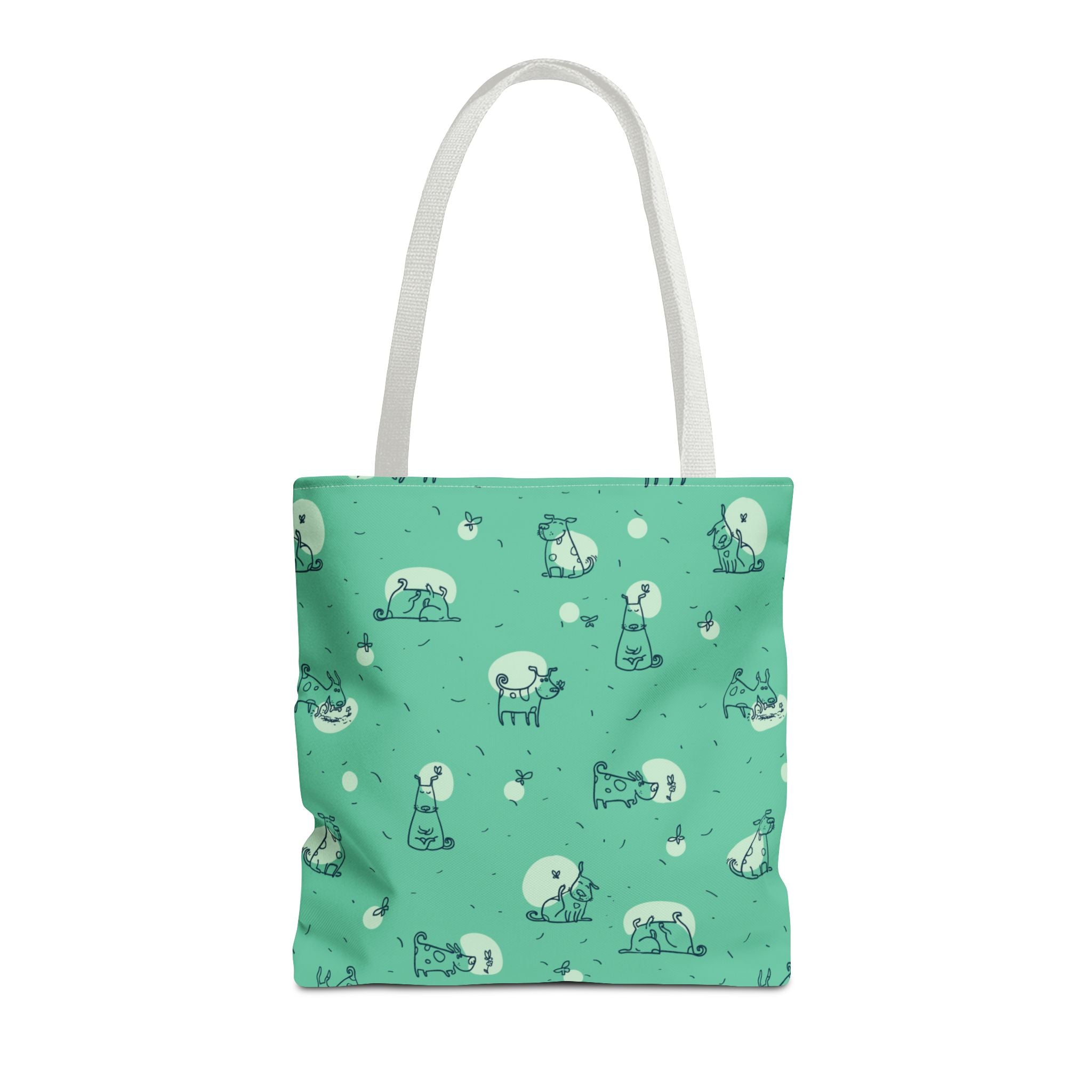 Cute Dog Print Tote Bag, 3 Sizes