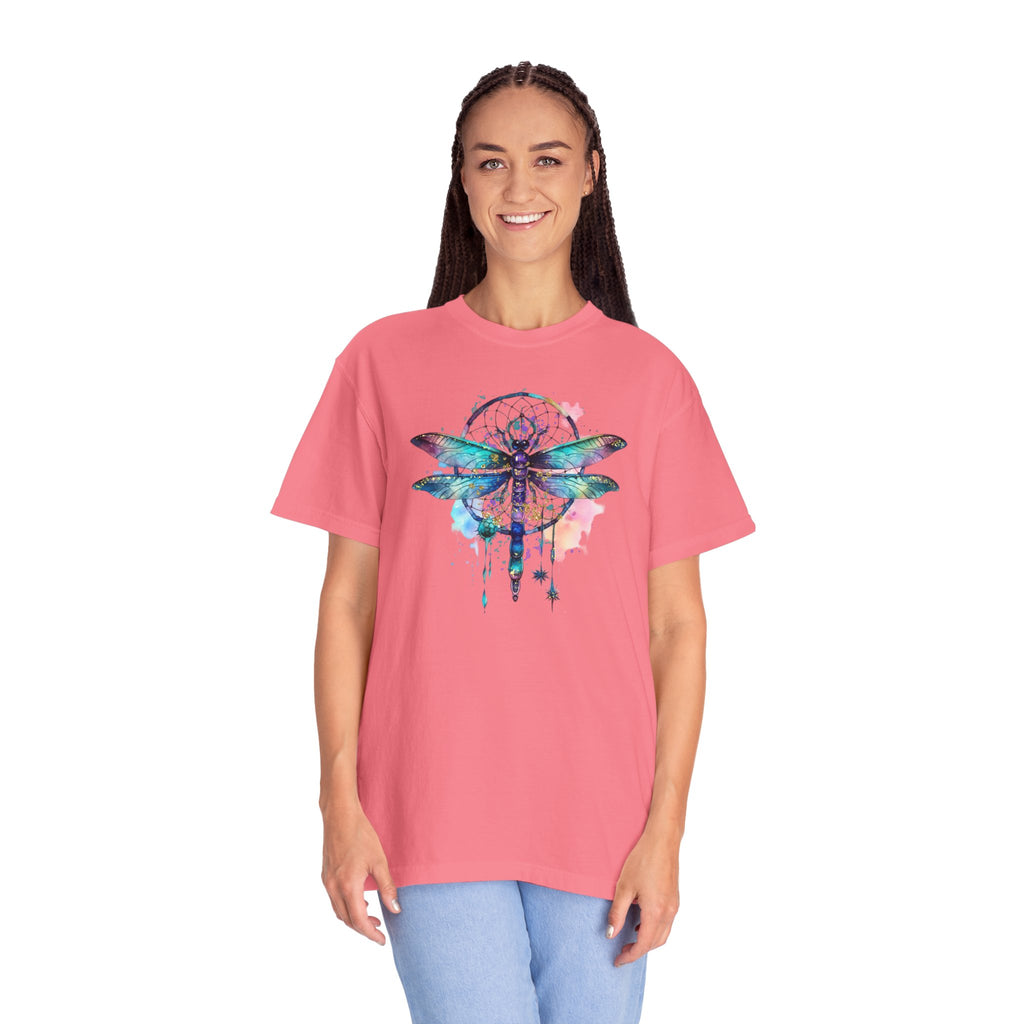 Blue Dragonfly Dreamcatcher T-Shirt for Men and Women