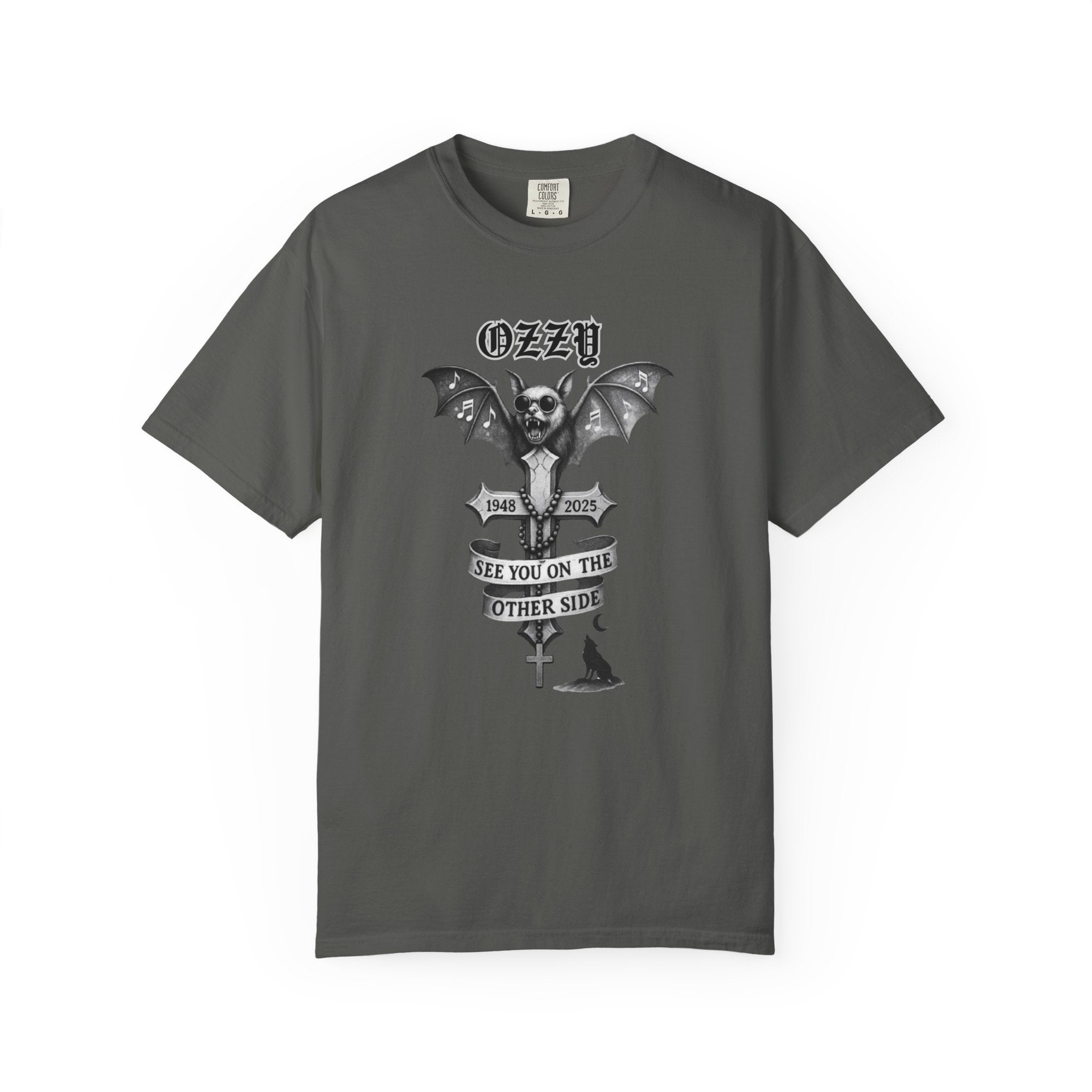 OZZY Bat Memorial T-Shirt, Memorial Blk Sabbath, Music Lover Tee, Ozzy Fan Shirt, Rock T-Shirt, Ozzy Unisex T-Shirts