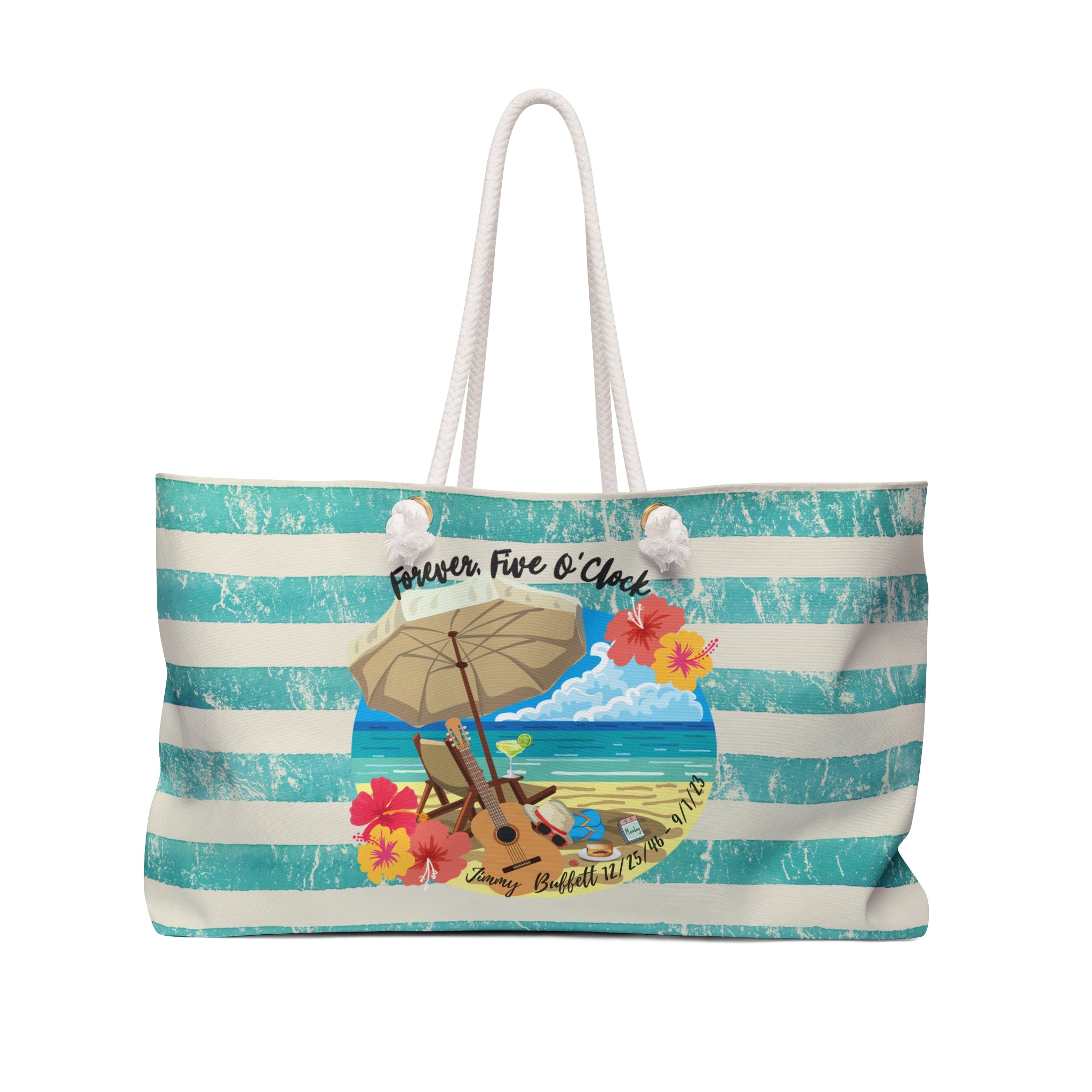 Jimmy Buffett Memorial Beach Tote, Jimmy Buffett Beach Bag