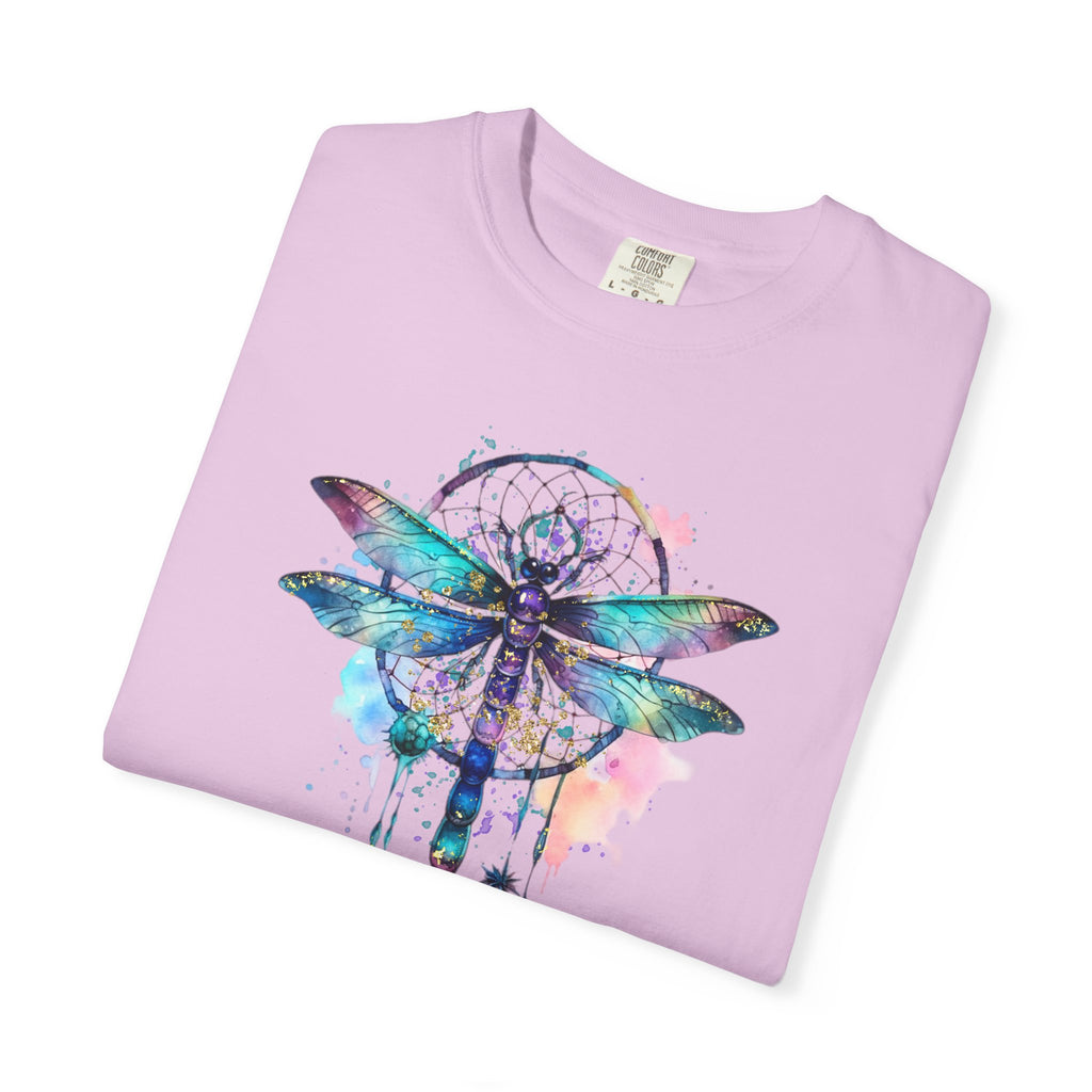 Blue Dragonfly Dreamcatcher T-Shirt for Men and Women
