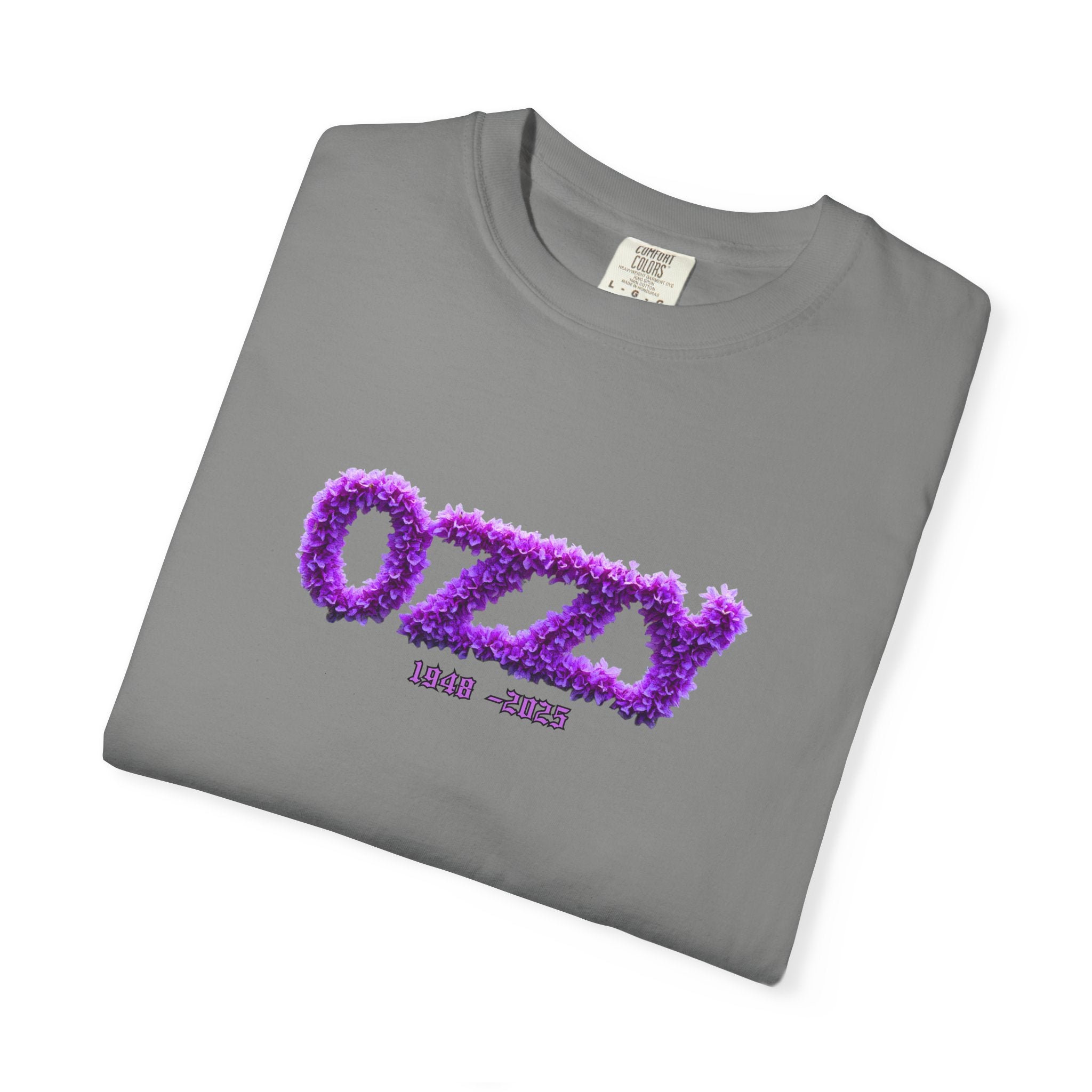 OZZY Memorial Flowers T-Shirt,  T-Shirt, Memorial Blk Sabbath, Music Lover Tee, Rock T-Shirt, OZZY Fan Shirt