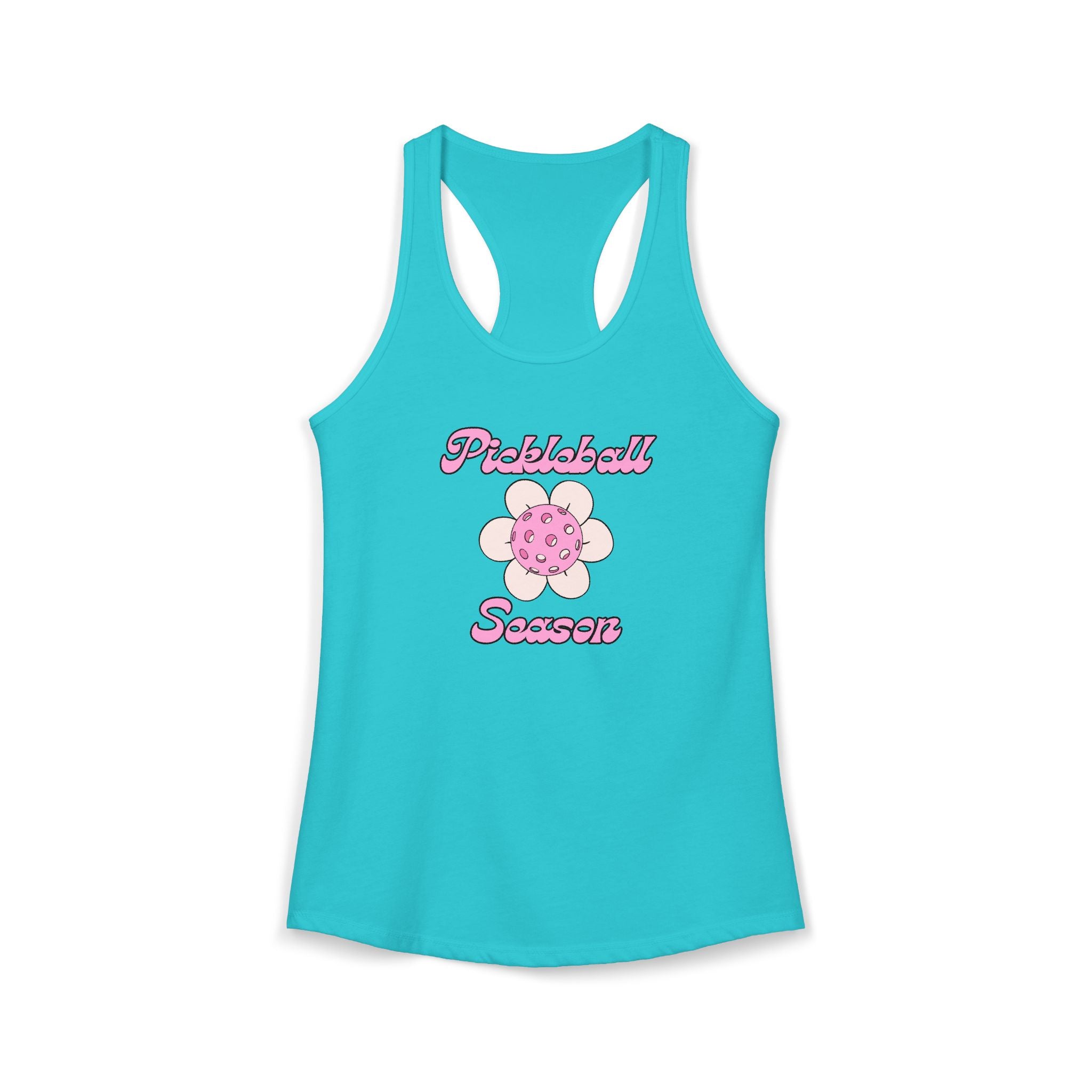 Pickleball Season Racerback Tank, Women's Sports Top, Summer Activewear, Gift for Pickleball Fans, Trendy Workout Shirt