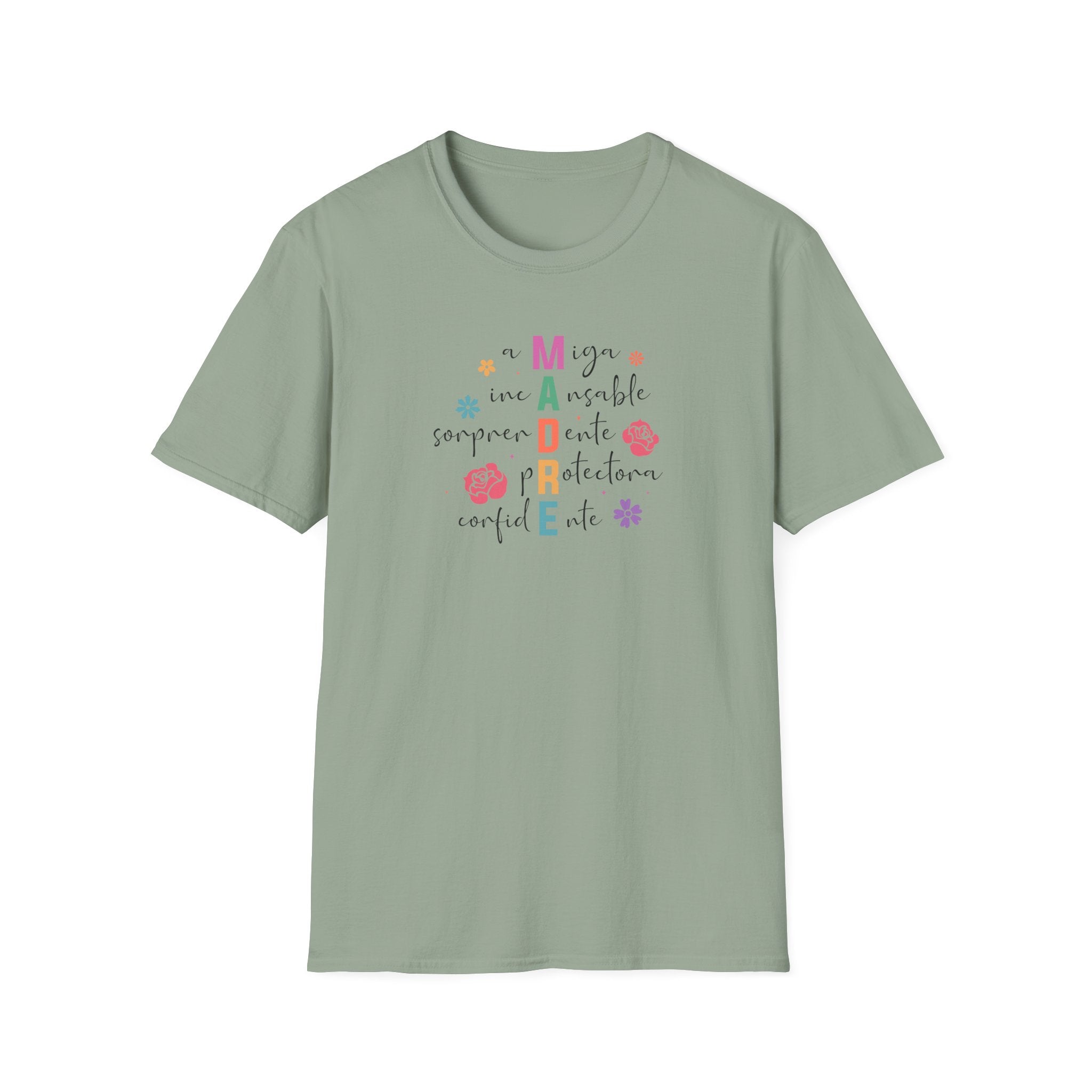 Madre Inspirational Unisex Softstyle T-Shirt, Spanish Mother's Day Shirt, Mother's Day Tee
