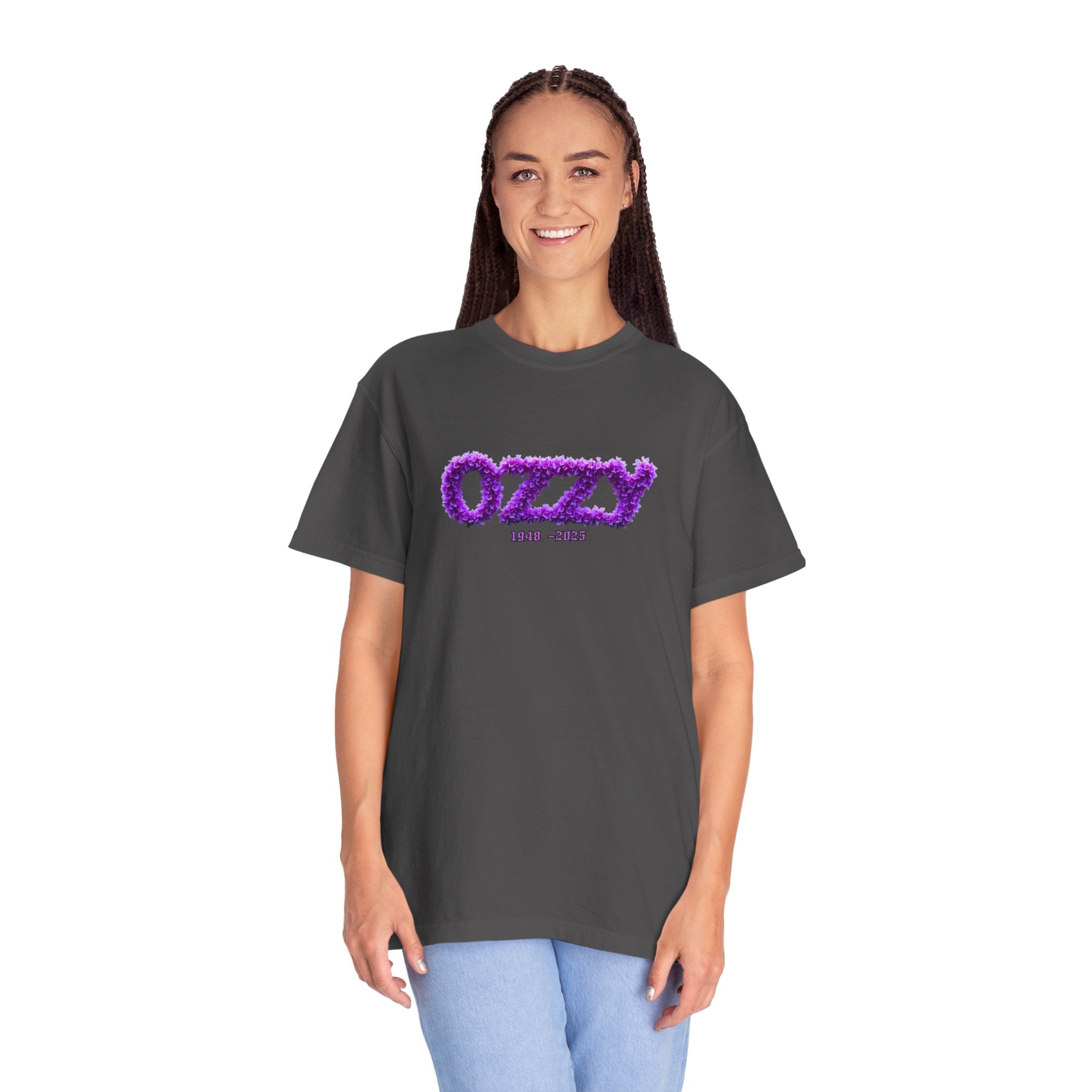 OZZY Memorial Flowers T-Shirt,  T-Shirt, Memorial Blk Sabbath, Music Lover Tee, Rock T-Shirt, OZZY Fan Shirt